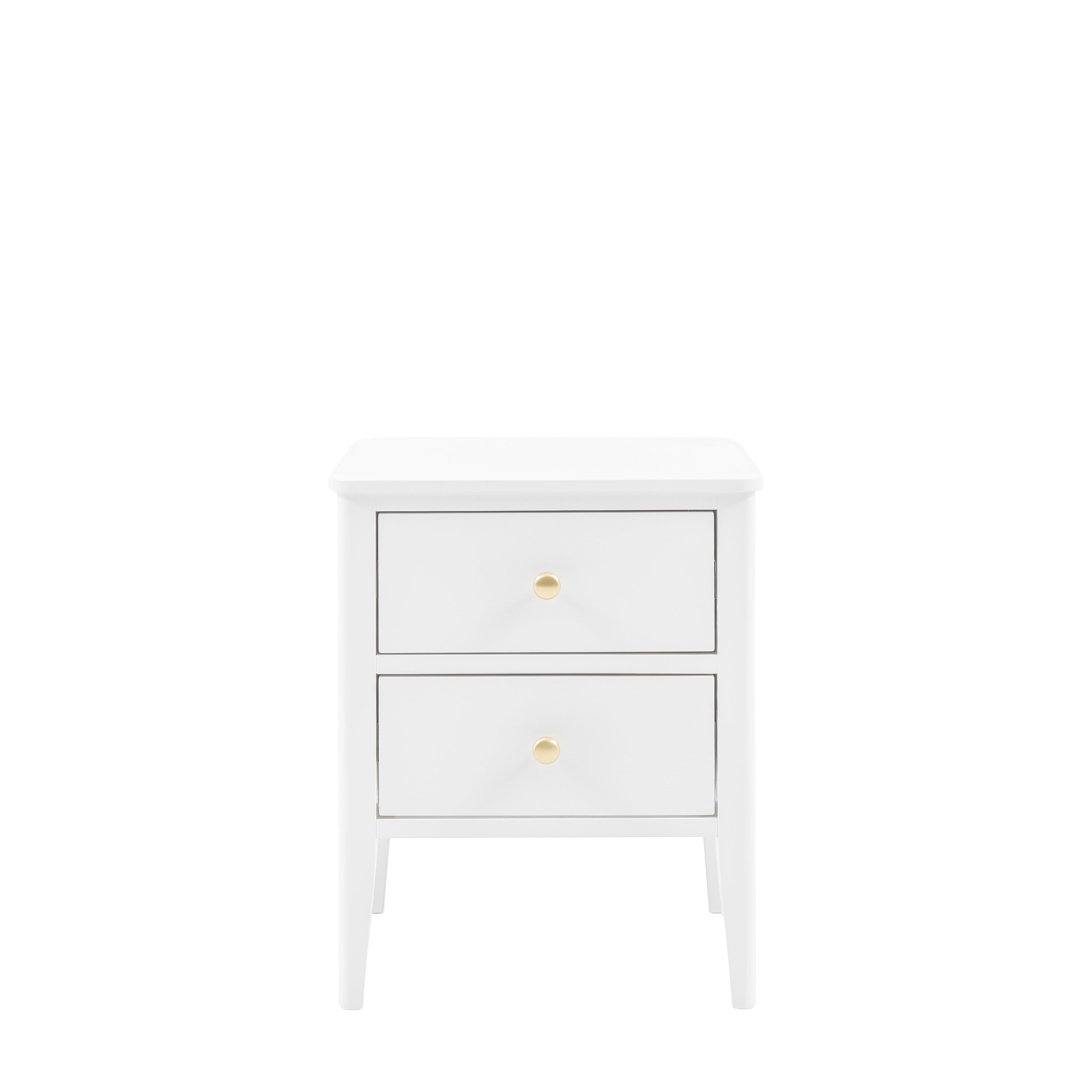 Acton 2 Drawer Bedside White