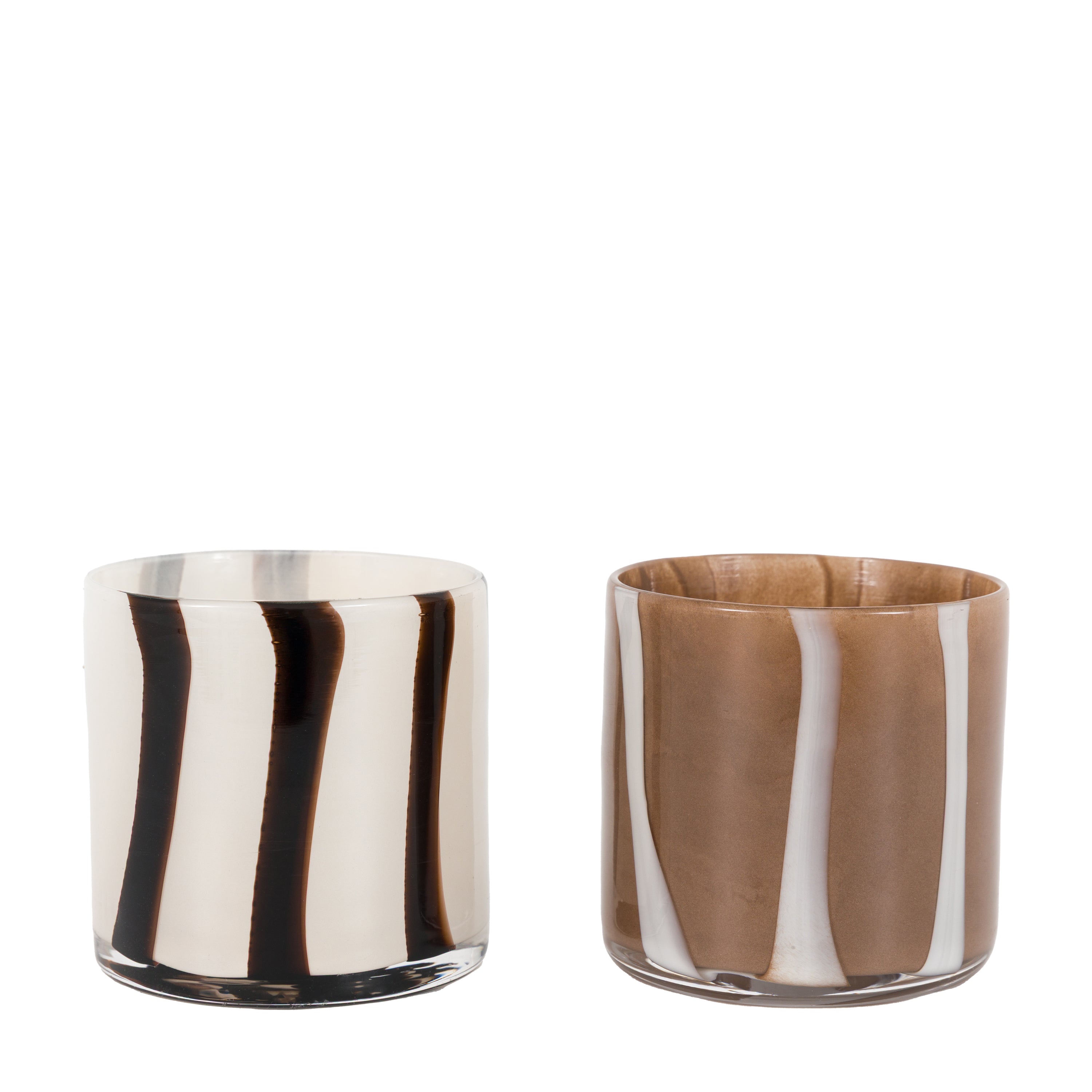 Candy Tealight Holder White&Grey (2pk)