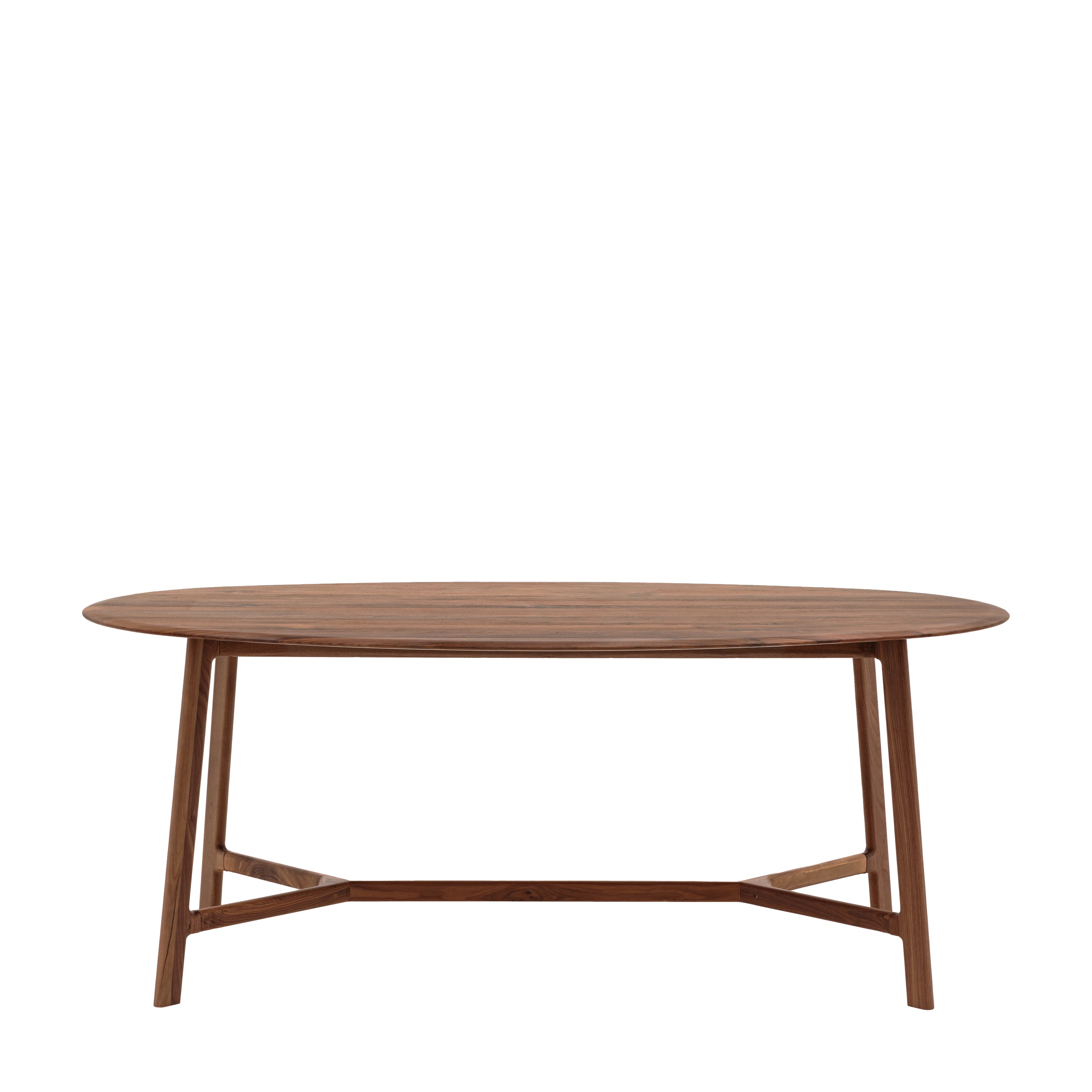 Madrid Oval Dining Table Walnut - Solid Walnut | Migo Interiors