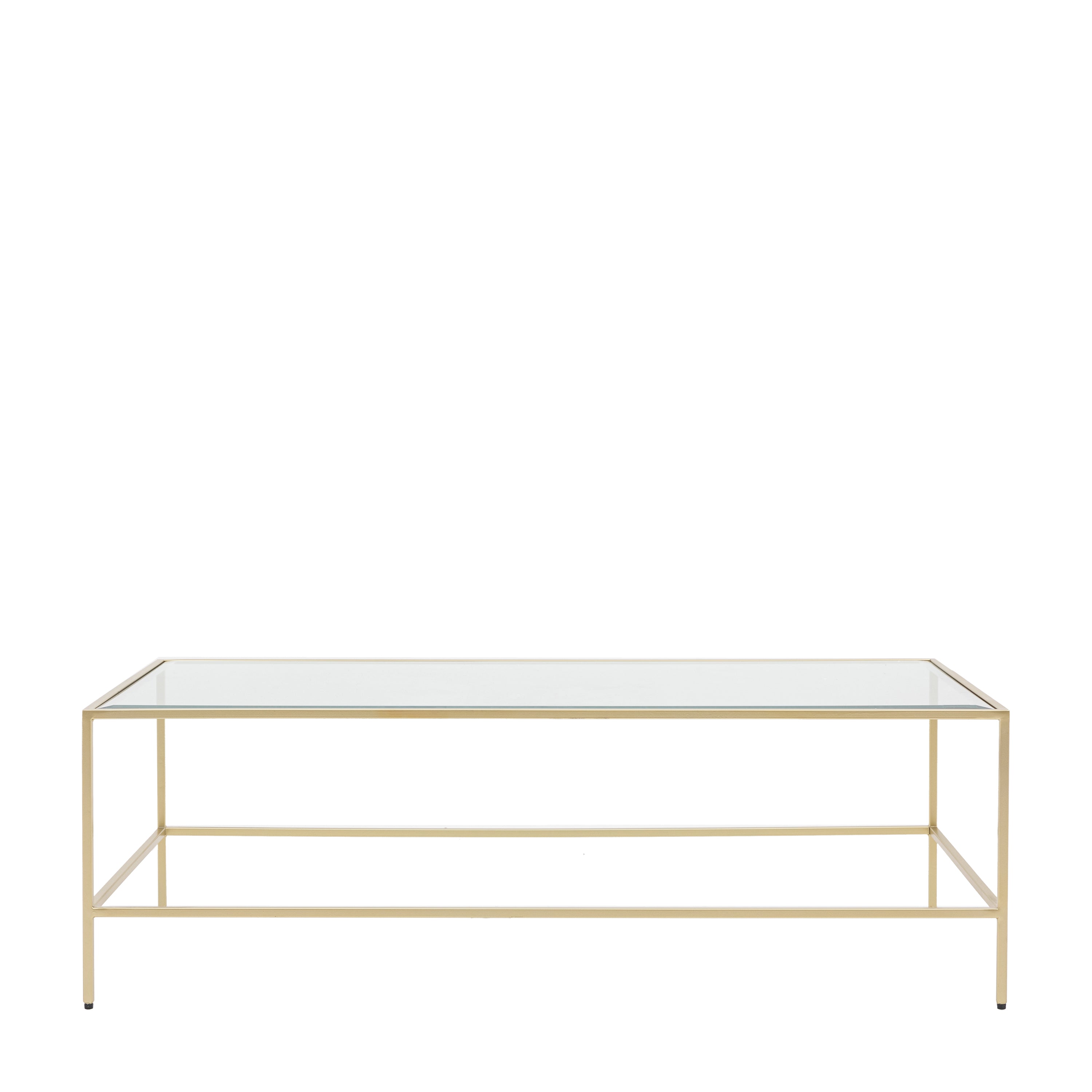 Rothbury Coffee Table Champagne - Glass / Iron | Migo Interiors