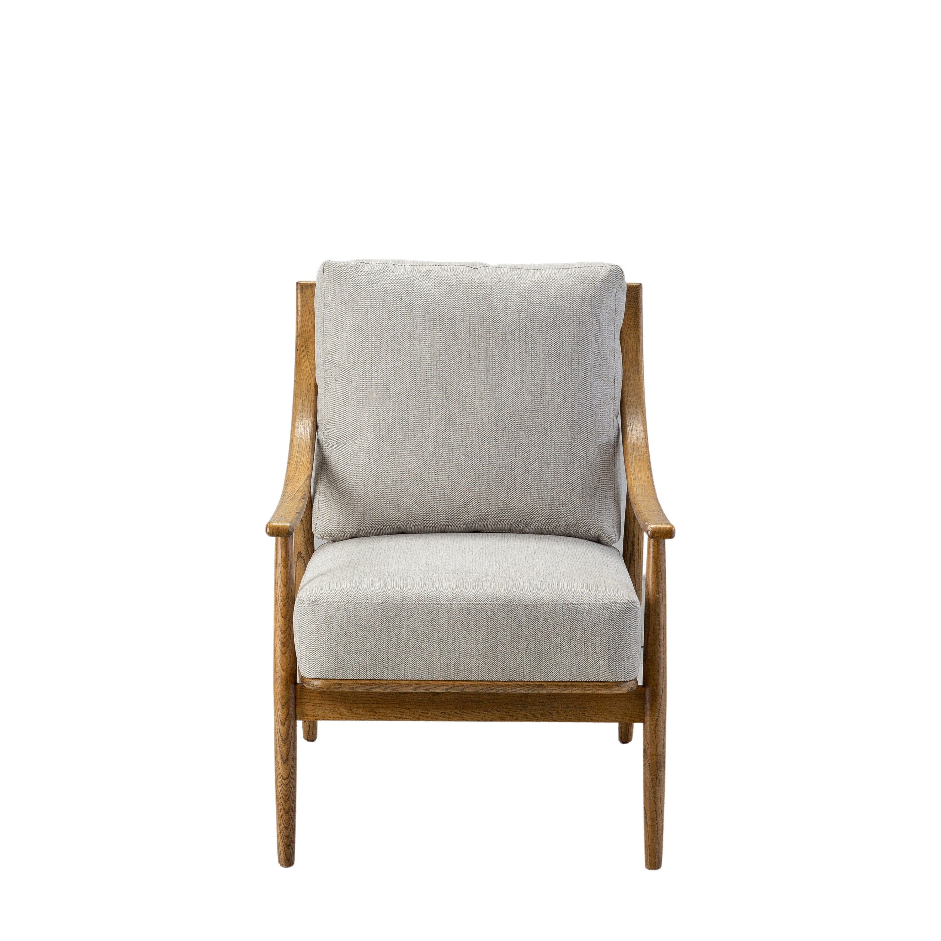 Reliant Armchair Natural Linen - Ash / Linen / Foam / Plywood | Migo Interiors