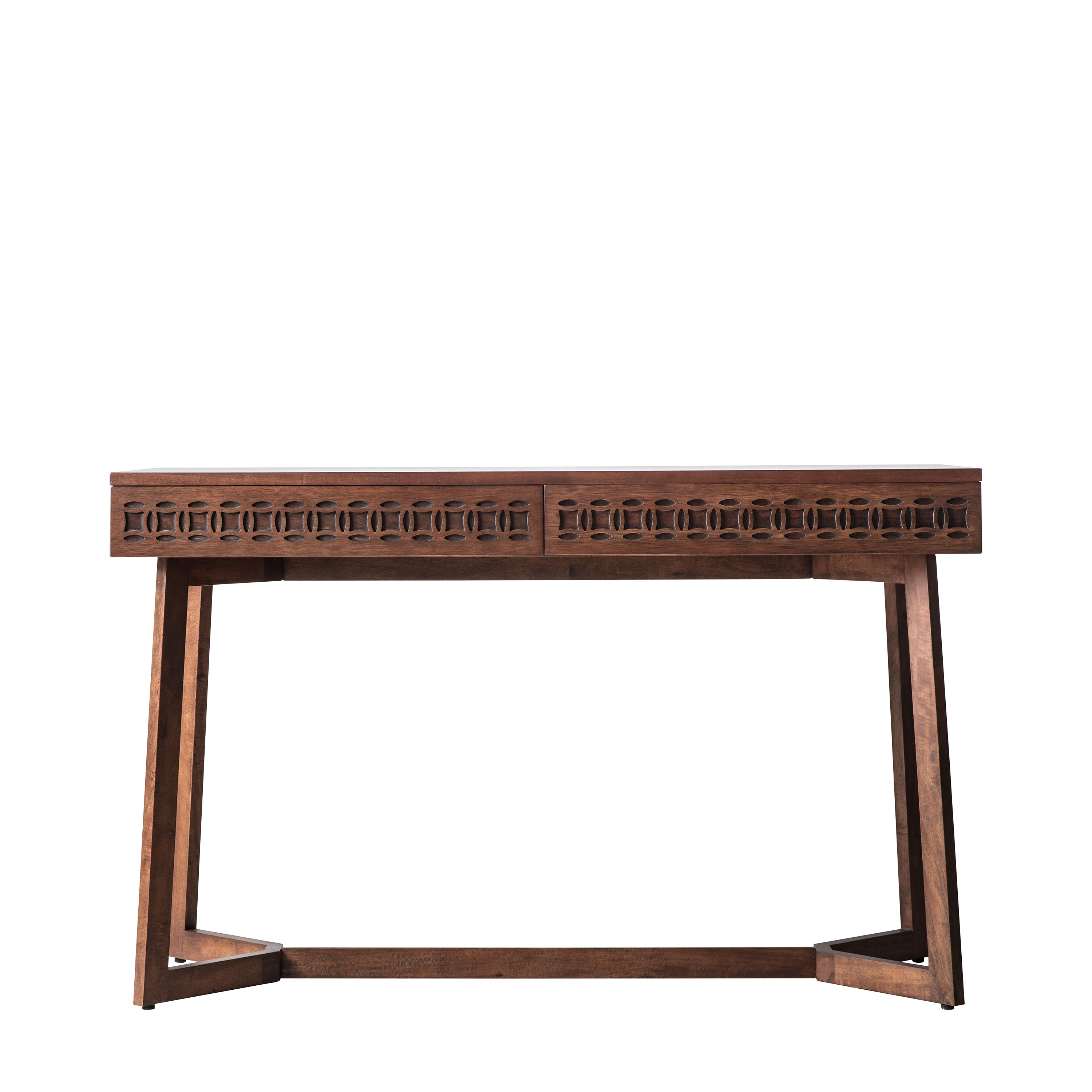 Boho Retreat 2 Drawer Desk - Mango Wood / MDF / Particle Board | Migo Interiors