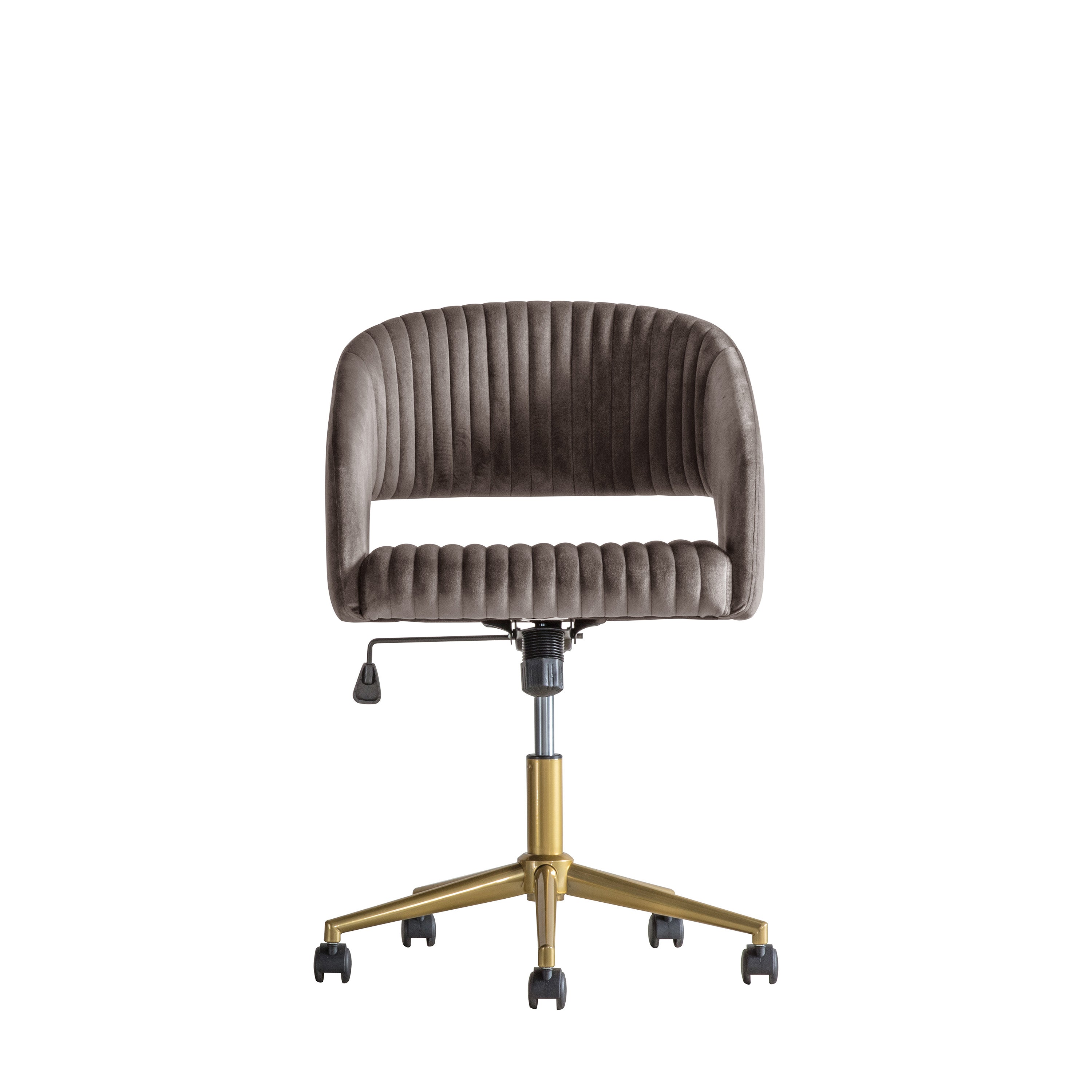 Murray Swivel Chair Grey Velvet - Iron / Plywood / Polyester / Foam / Nylon | Migo Interiors