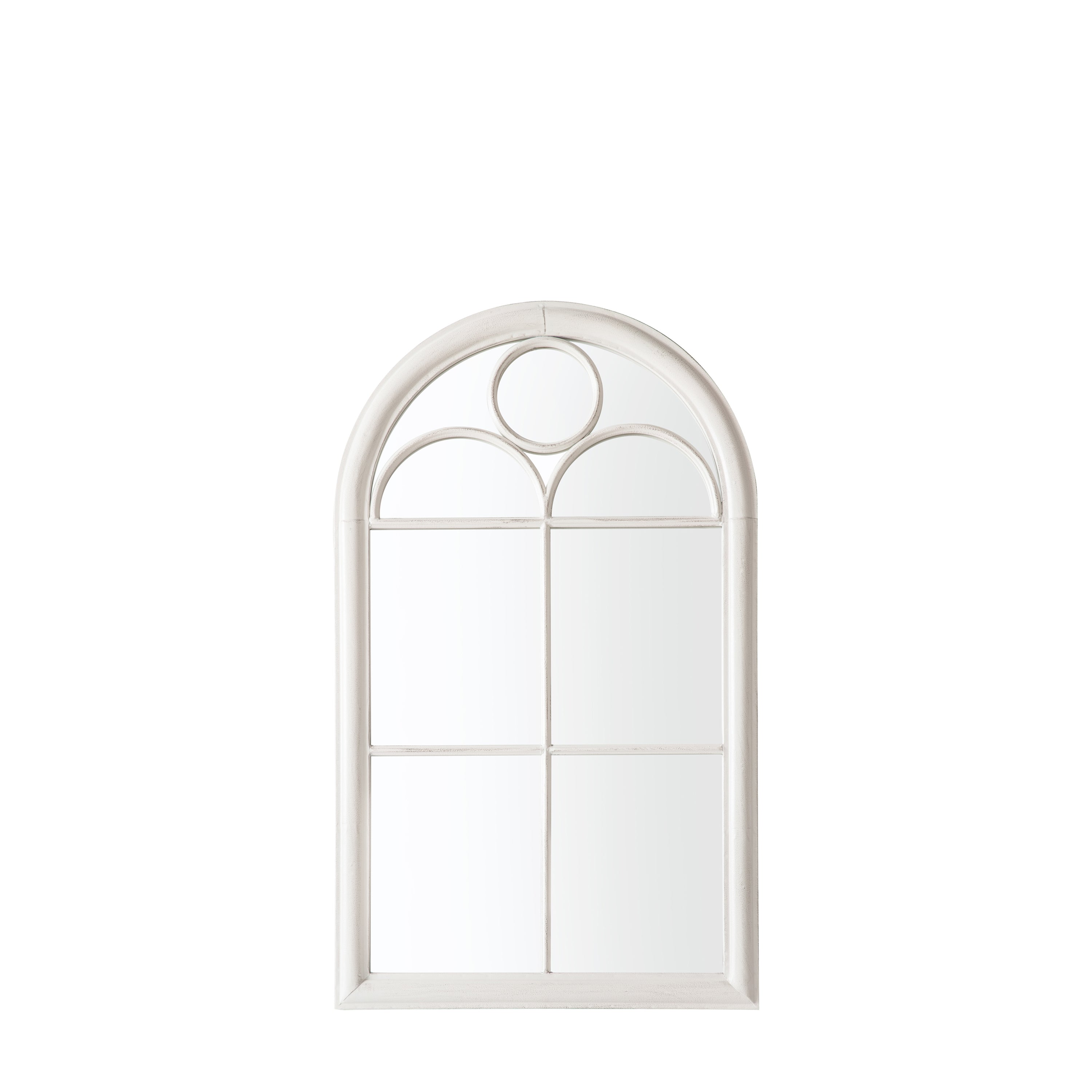 Nurstead Outdoor Mirror White - Iron / Glass / PVC | Migo Interiors