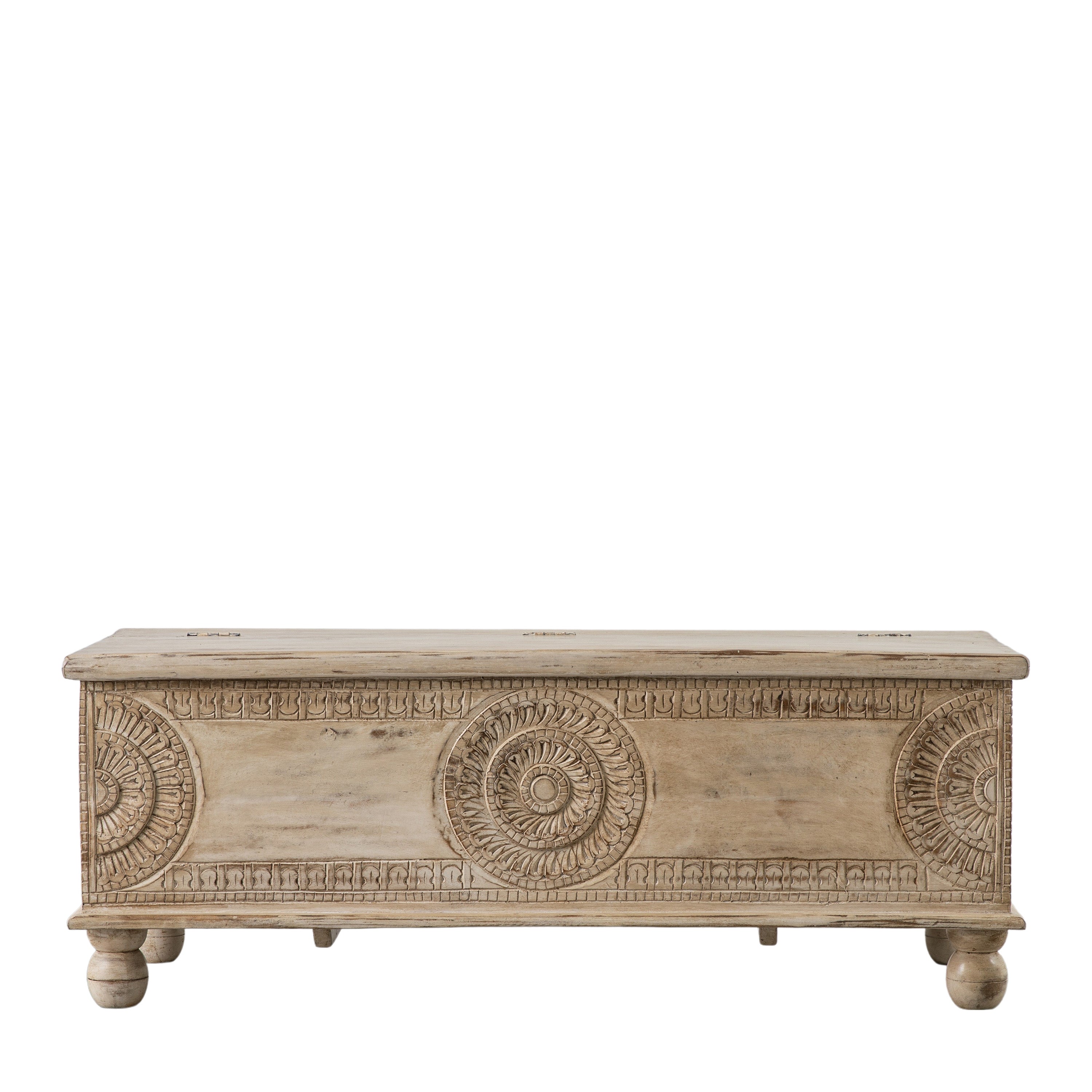 Satara Storage Table /Bench - Mango Wood / Iron | Migo Interiors