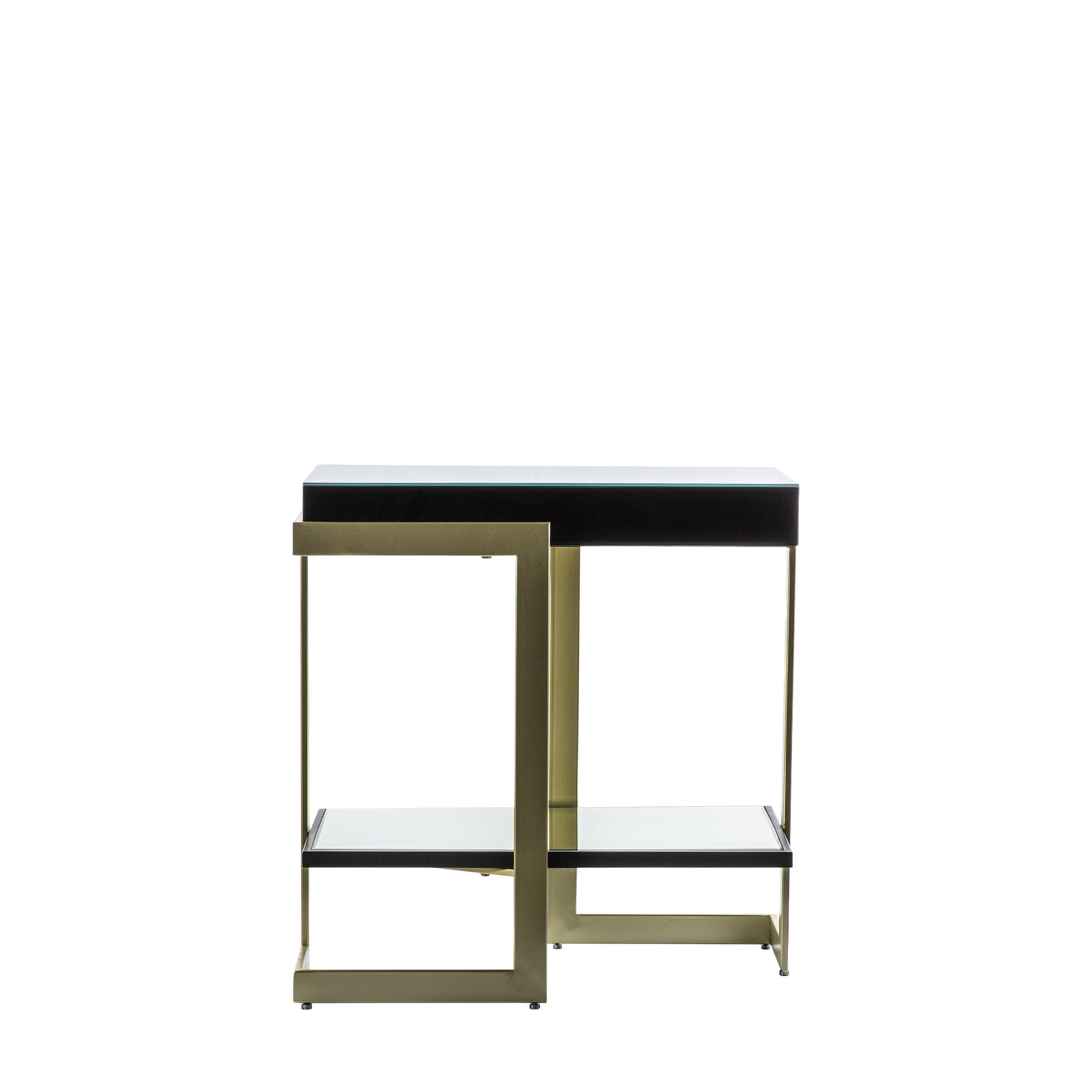 Ardella Side Table - Glass / Iron / MDF | Migo Interiors
