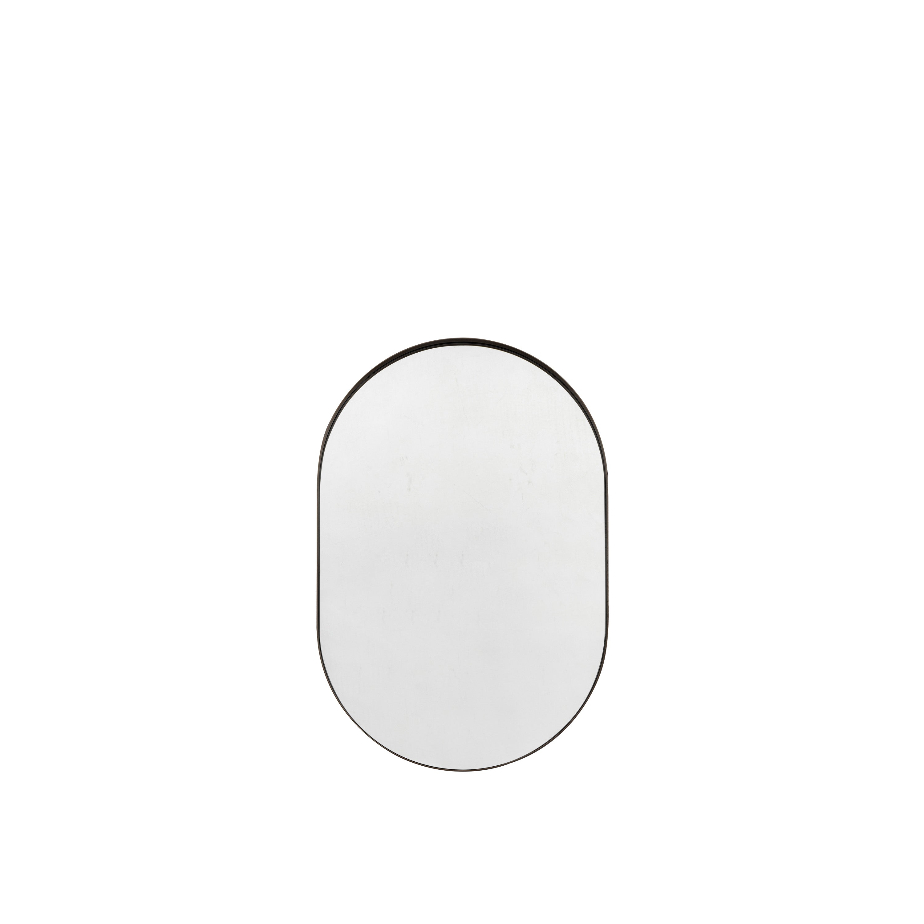 Hurston Elipse Mirror Black - Glass / Iron / MDF | Migo Interiors