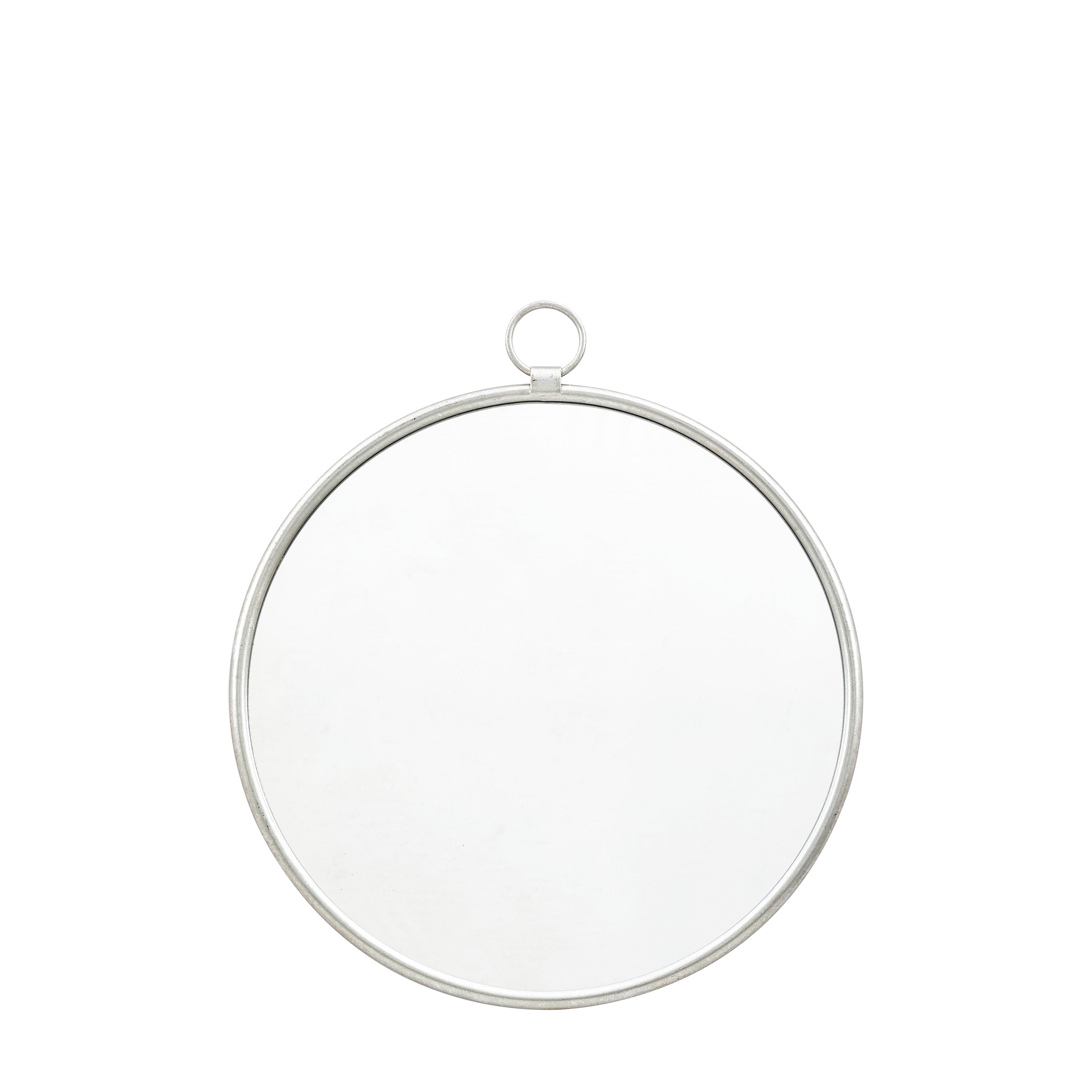 Bayswater Silver Round Mirror - Glass / MDF / Iron | Migo Interiors