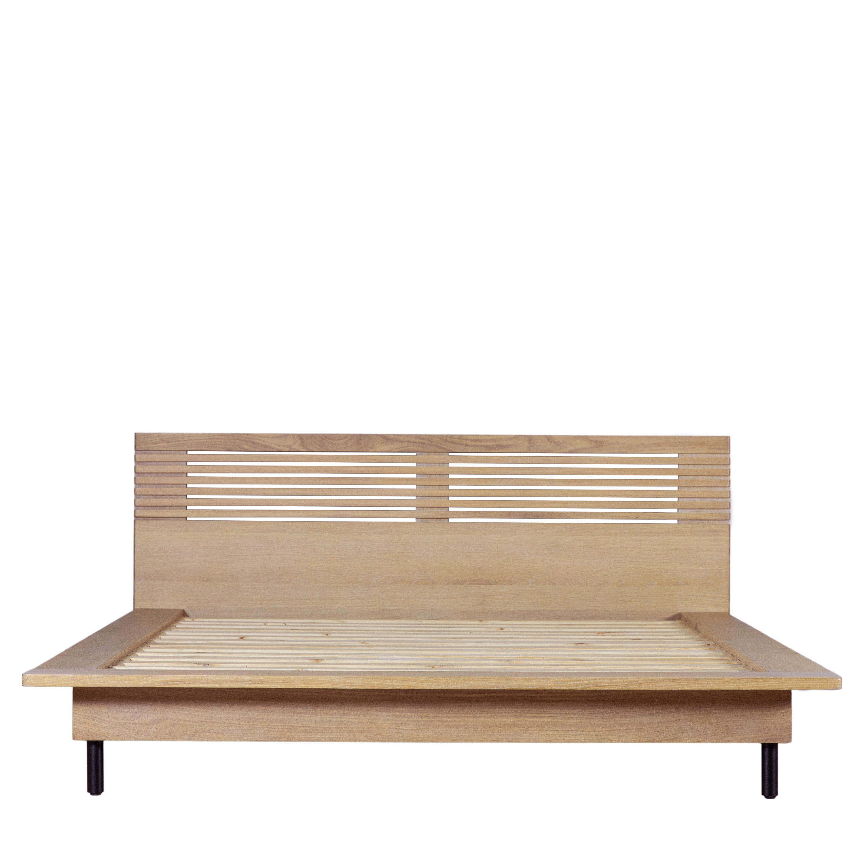 Okayama 5' Bed - Oak / Steel / MDF | Migo Interiors