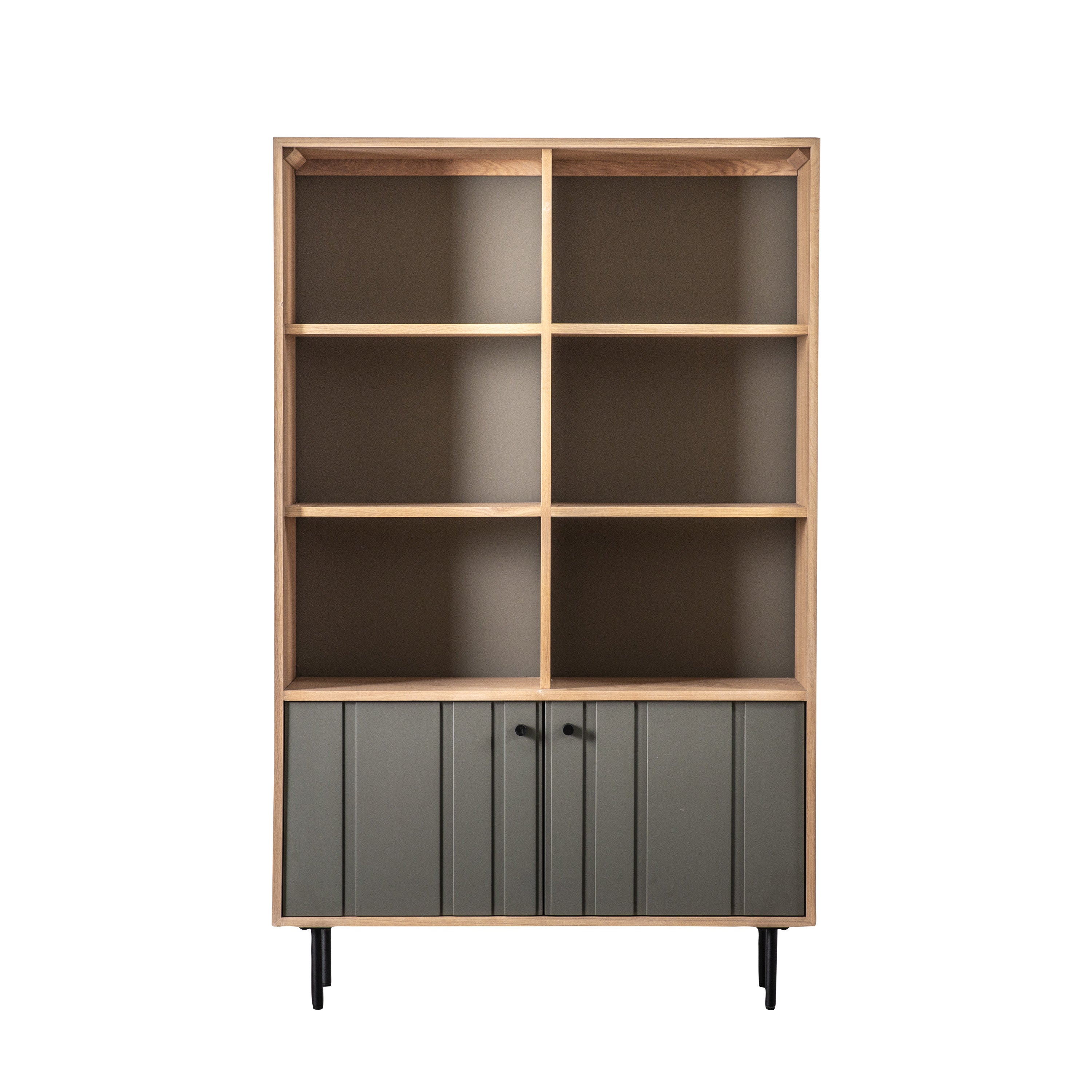 Fuji Open Display - Oak / Steel / MDF | Migo Interiors