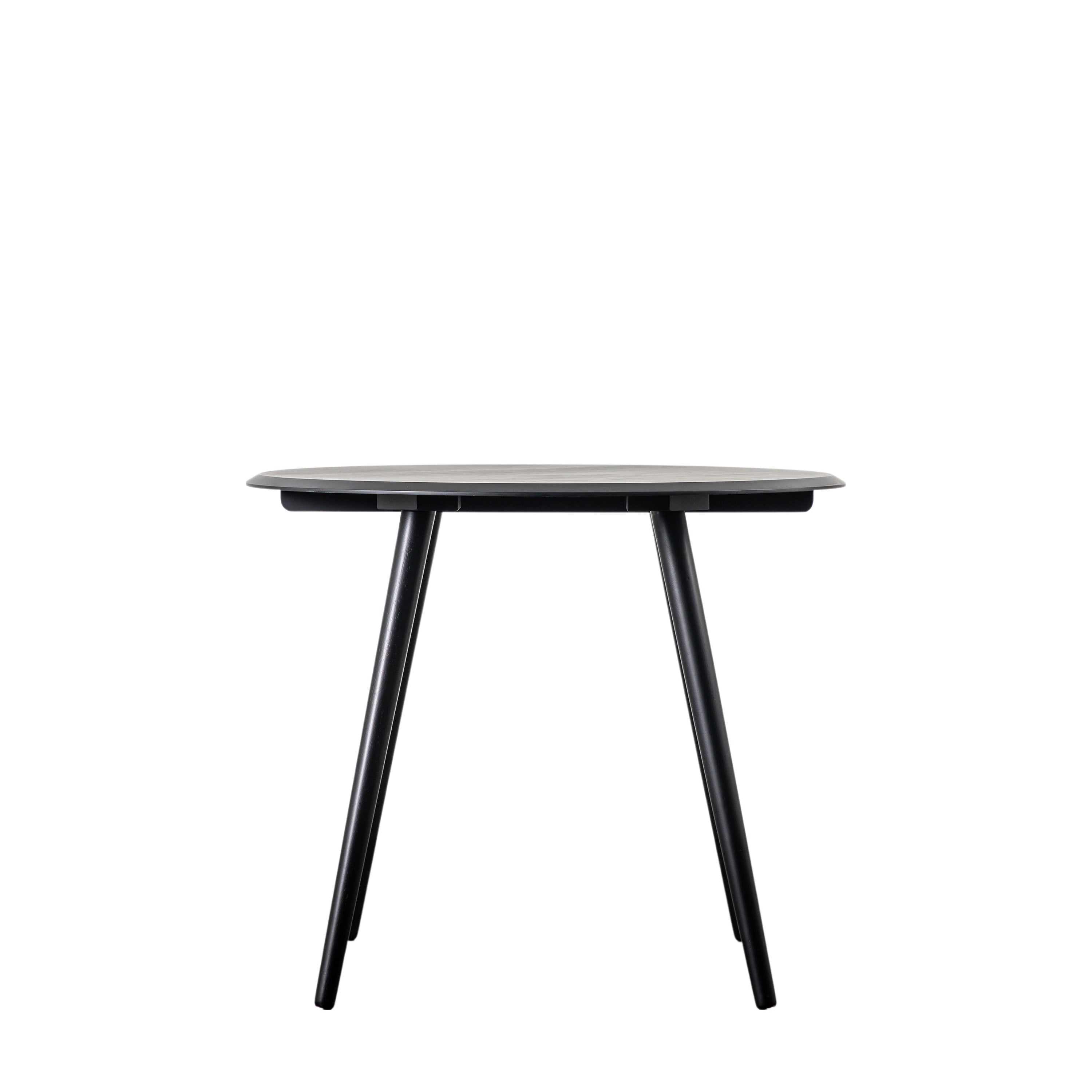 Maddox Round Dining Table - Rubber Wood / Oak Veneer | Migo Interiors
