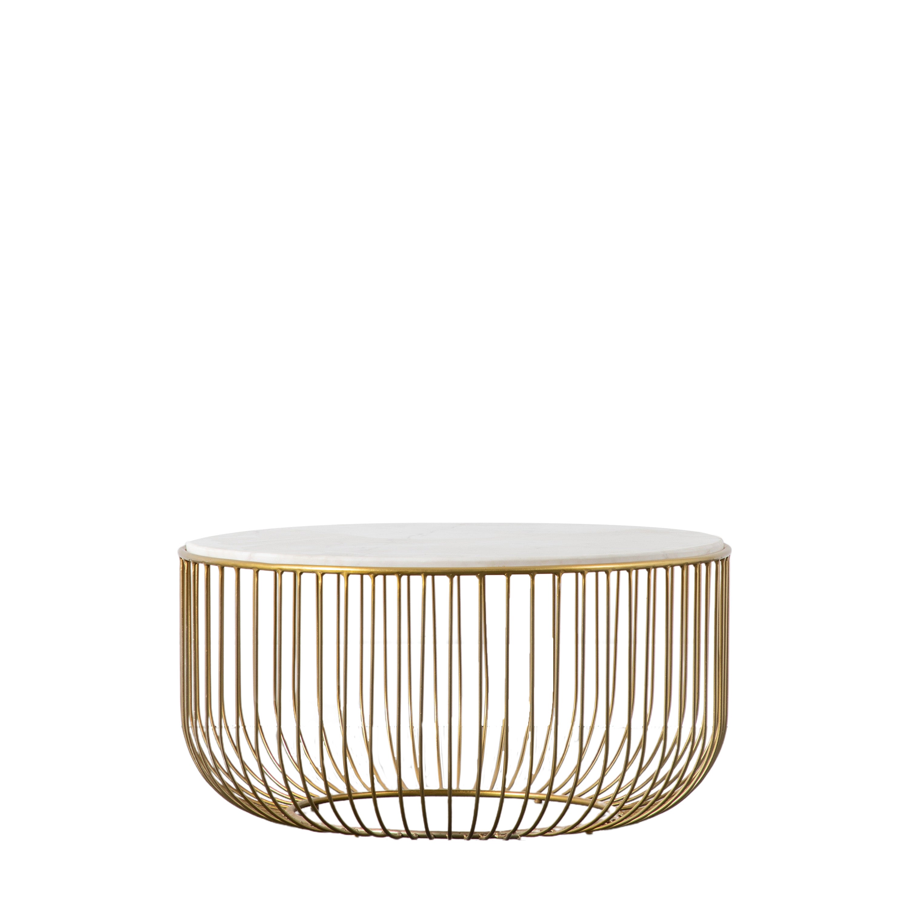 Riley Coffee Table Gold - Iron / Baswara Marble | Migo Interiors