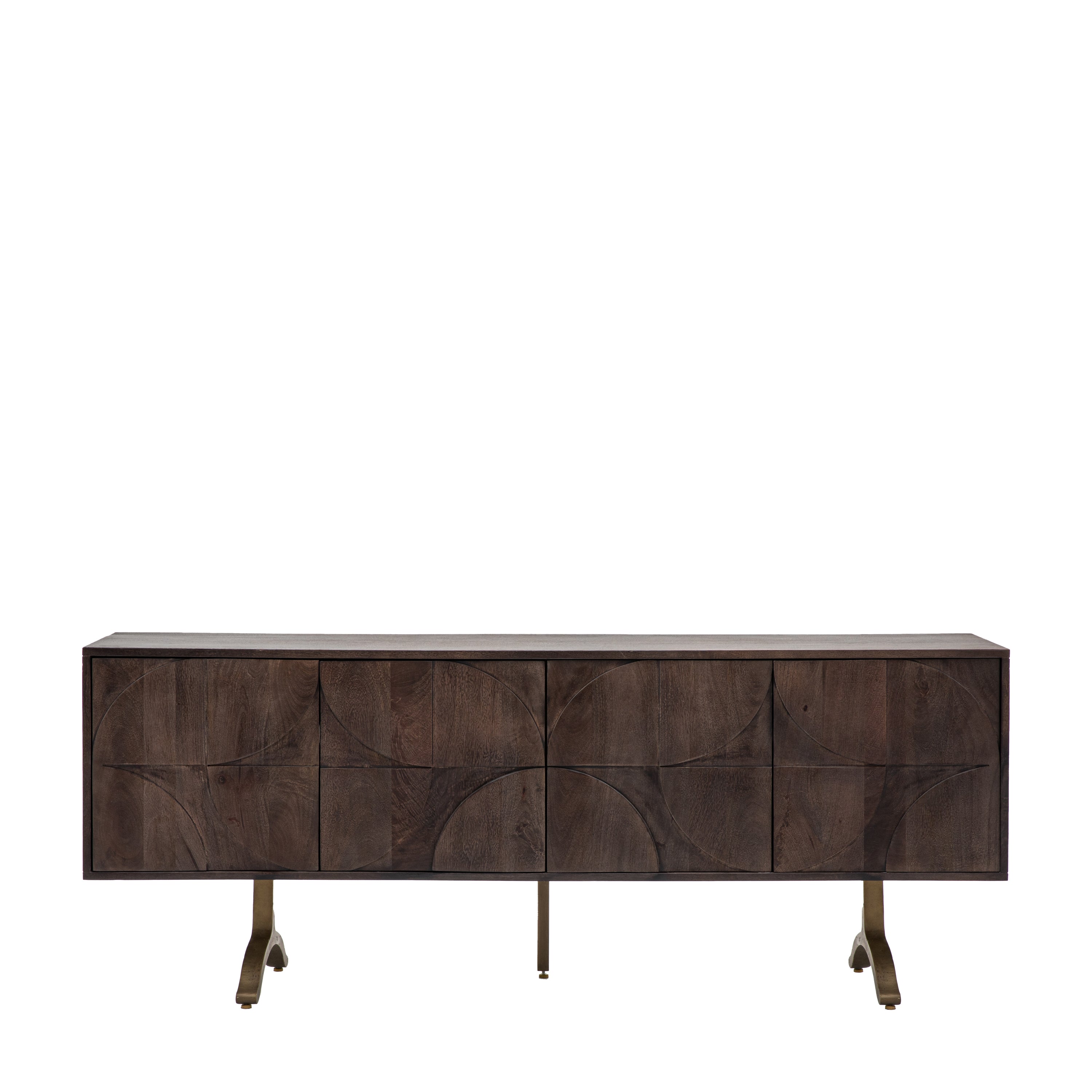 Sharma 4 Door Sideboard - Mango Wood MS / Iron | Migo Interiors