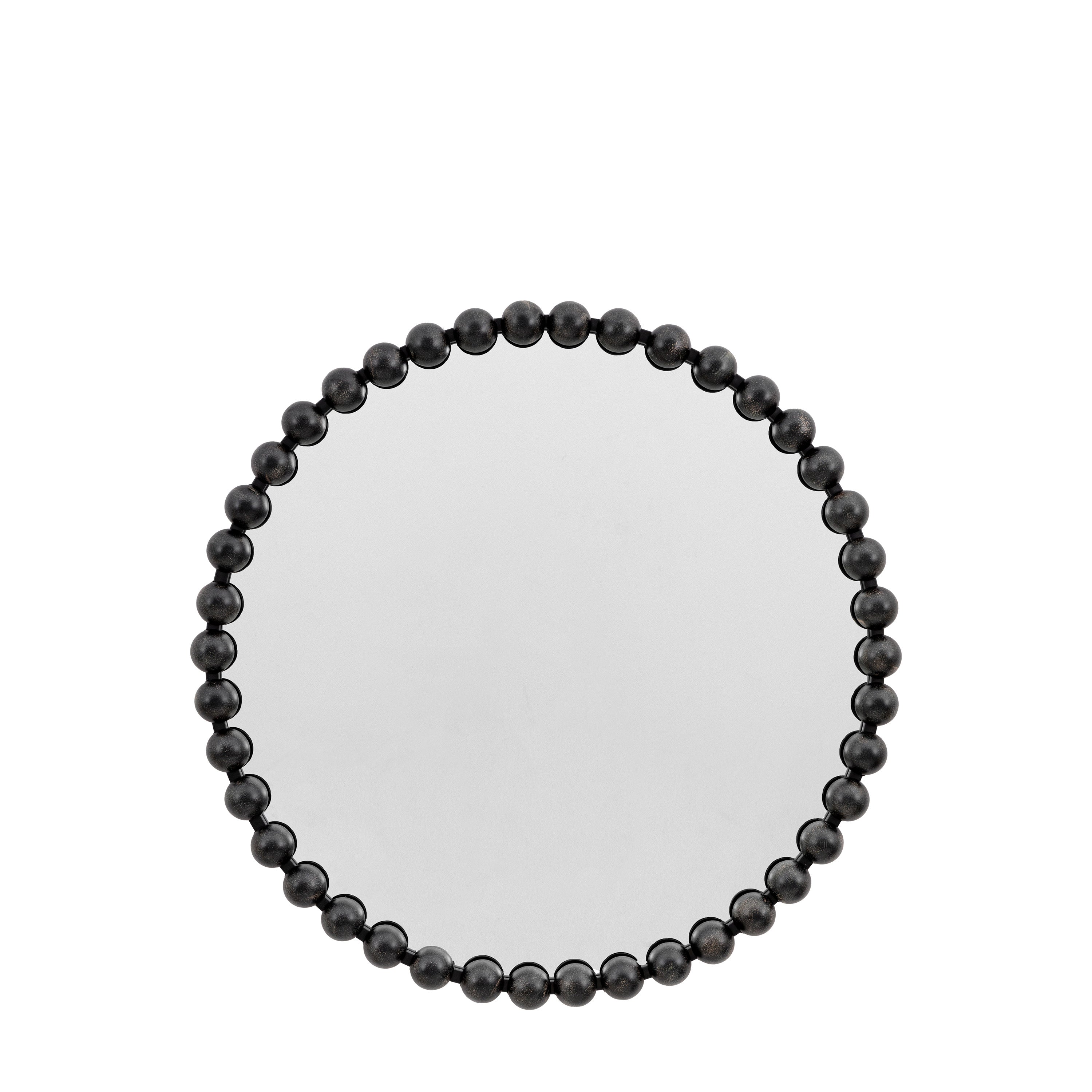 Ceretti Round Mirror Black - Glass / Iron / MDF | Migo Interiors