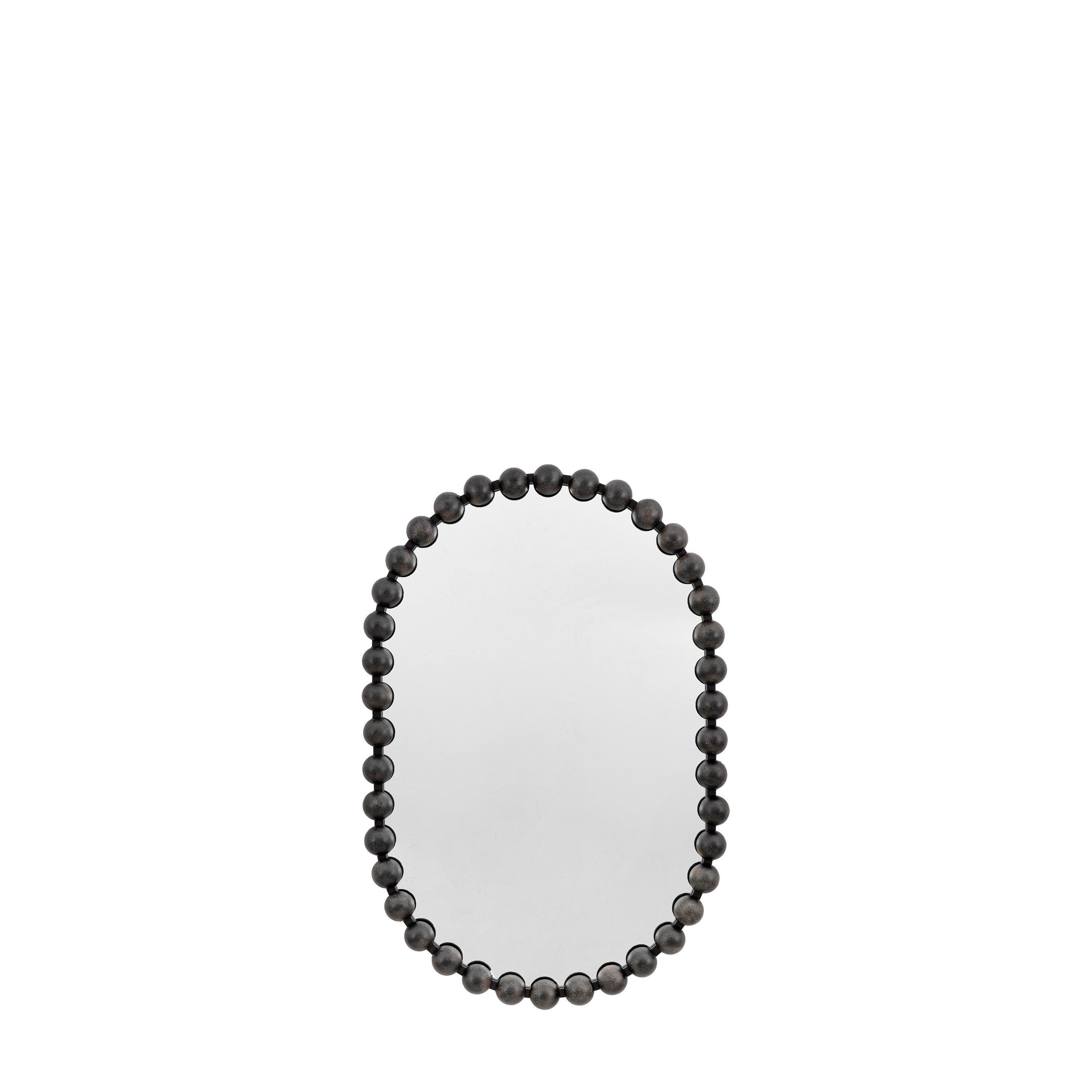 Ceretti Mirror Black 600 x 50 x - Glass / Iron / MDF | Migo Interiors