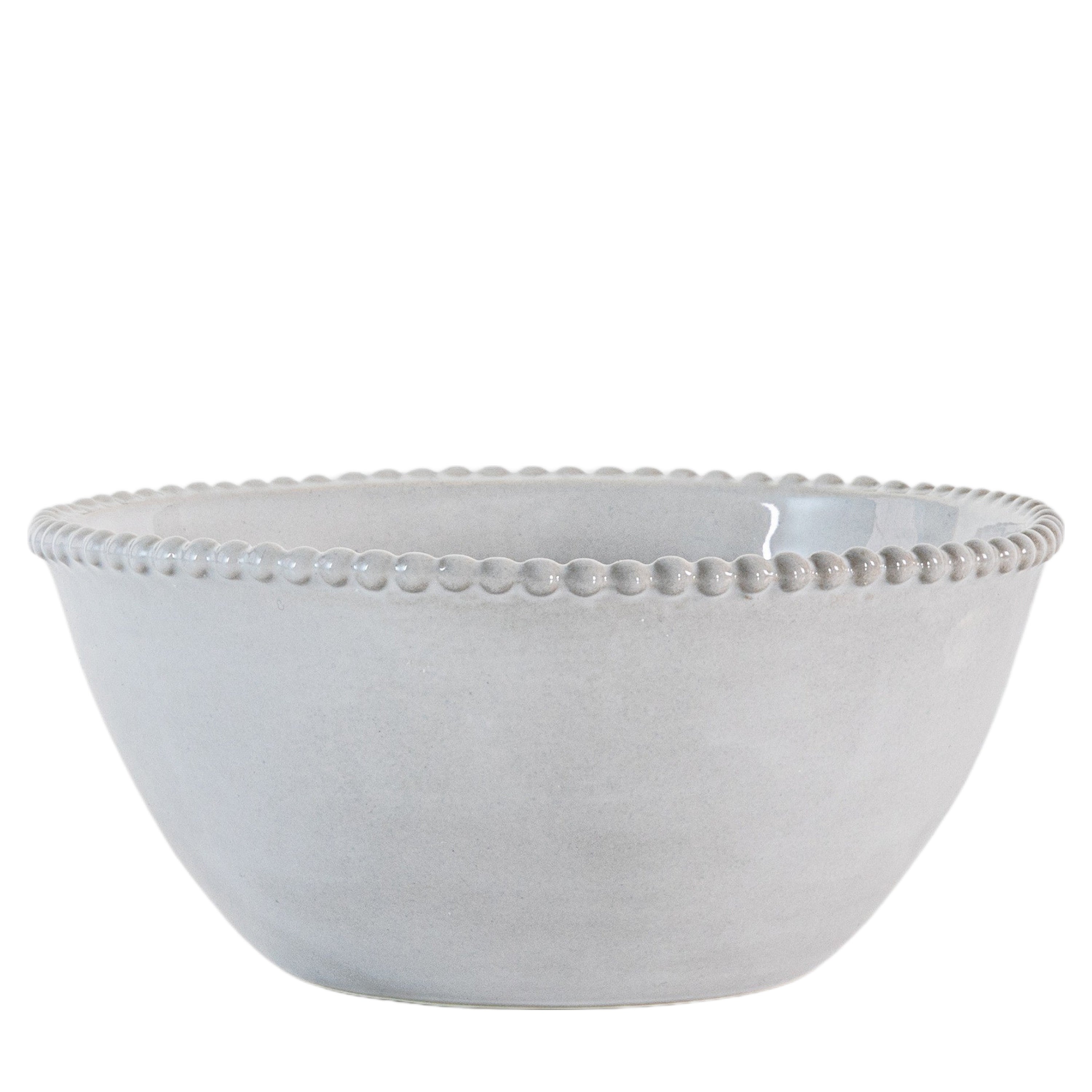 Organic Beaded Bowl White (4pk) - Porcelain | Migo Interiors