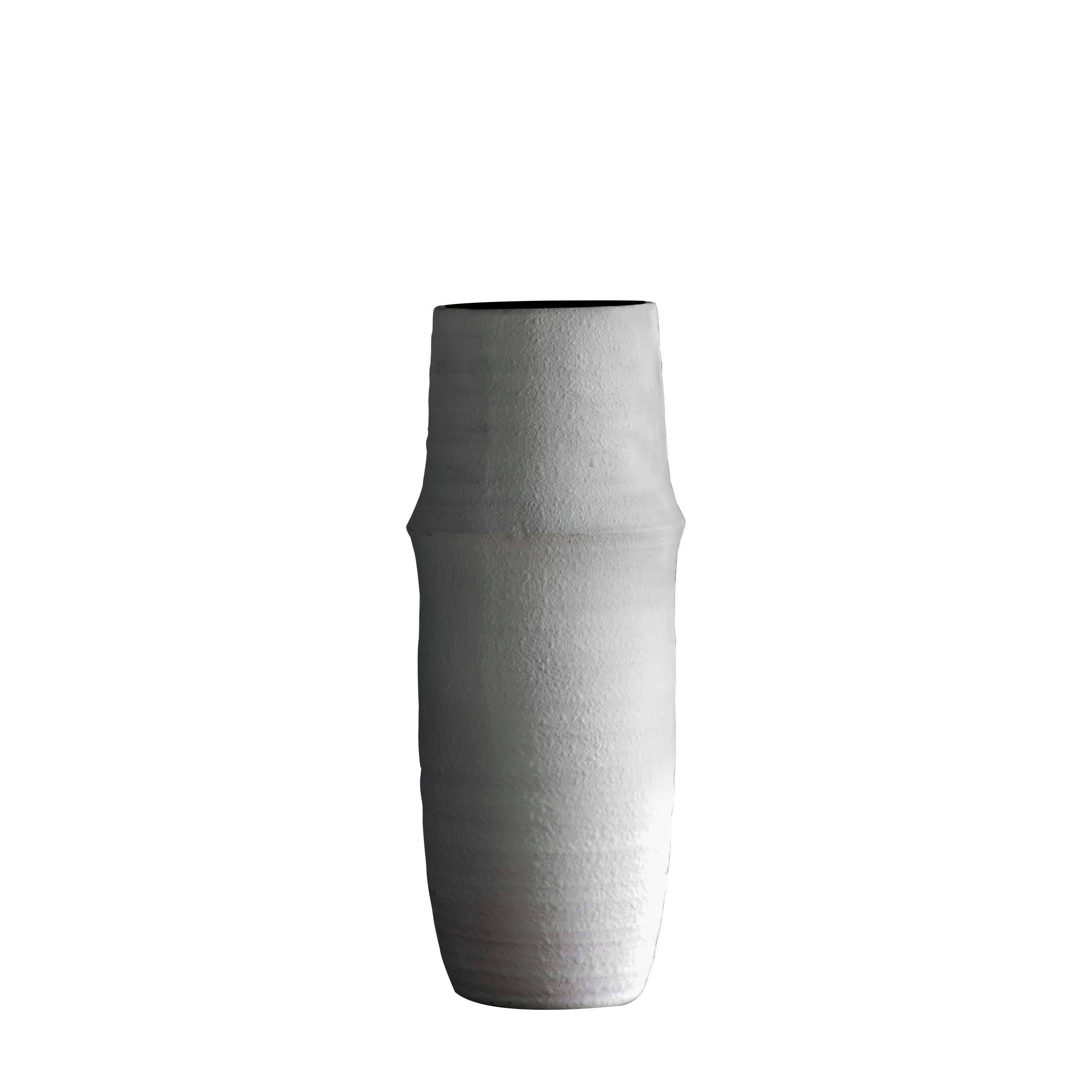 Larson Vase White - Terracotta | Migo Interiors