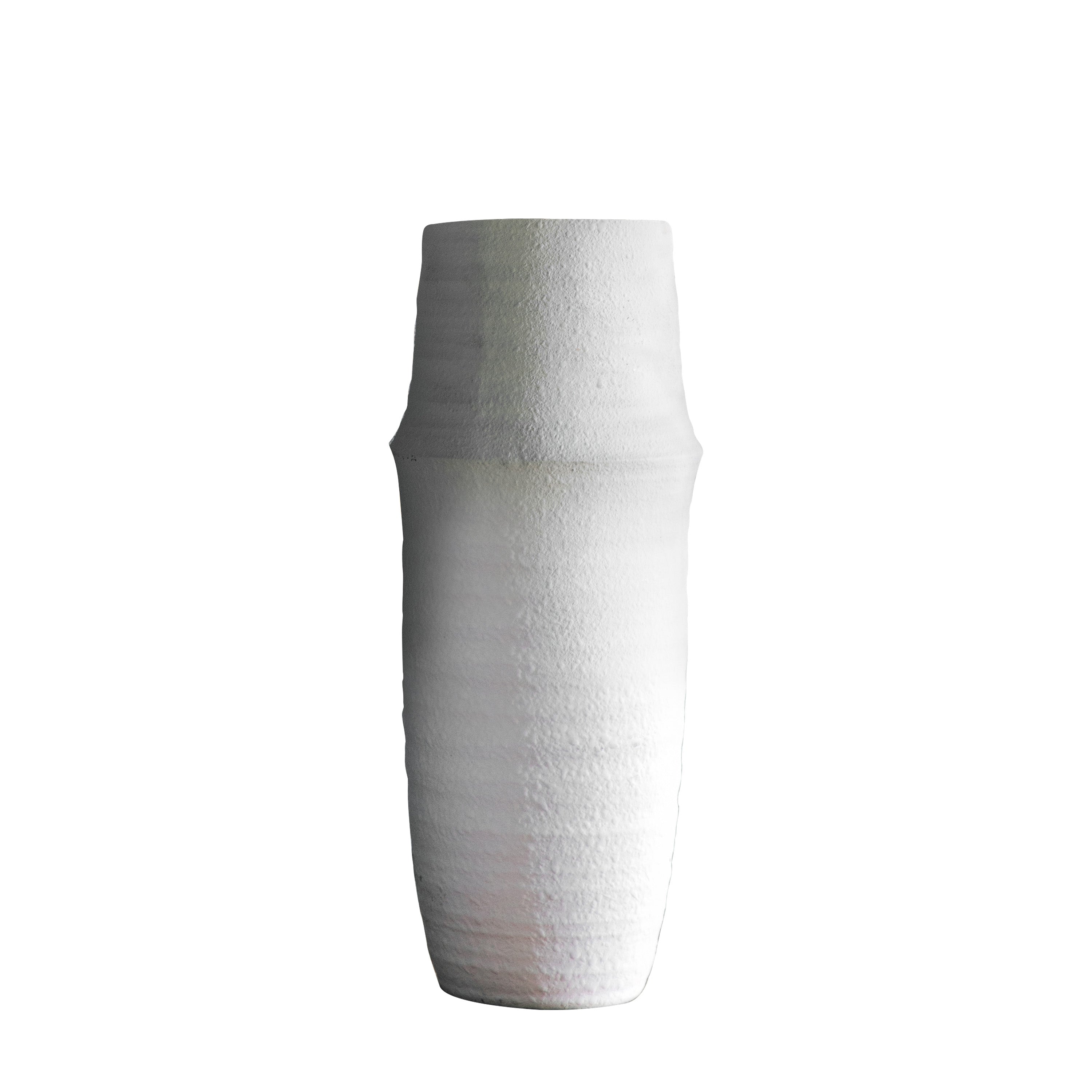 Larson Vase White - Terracotta | Migo Interiors