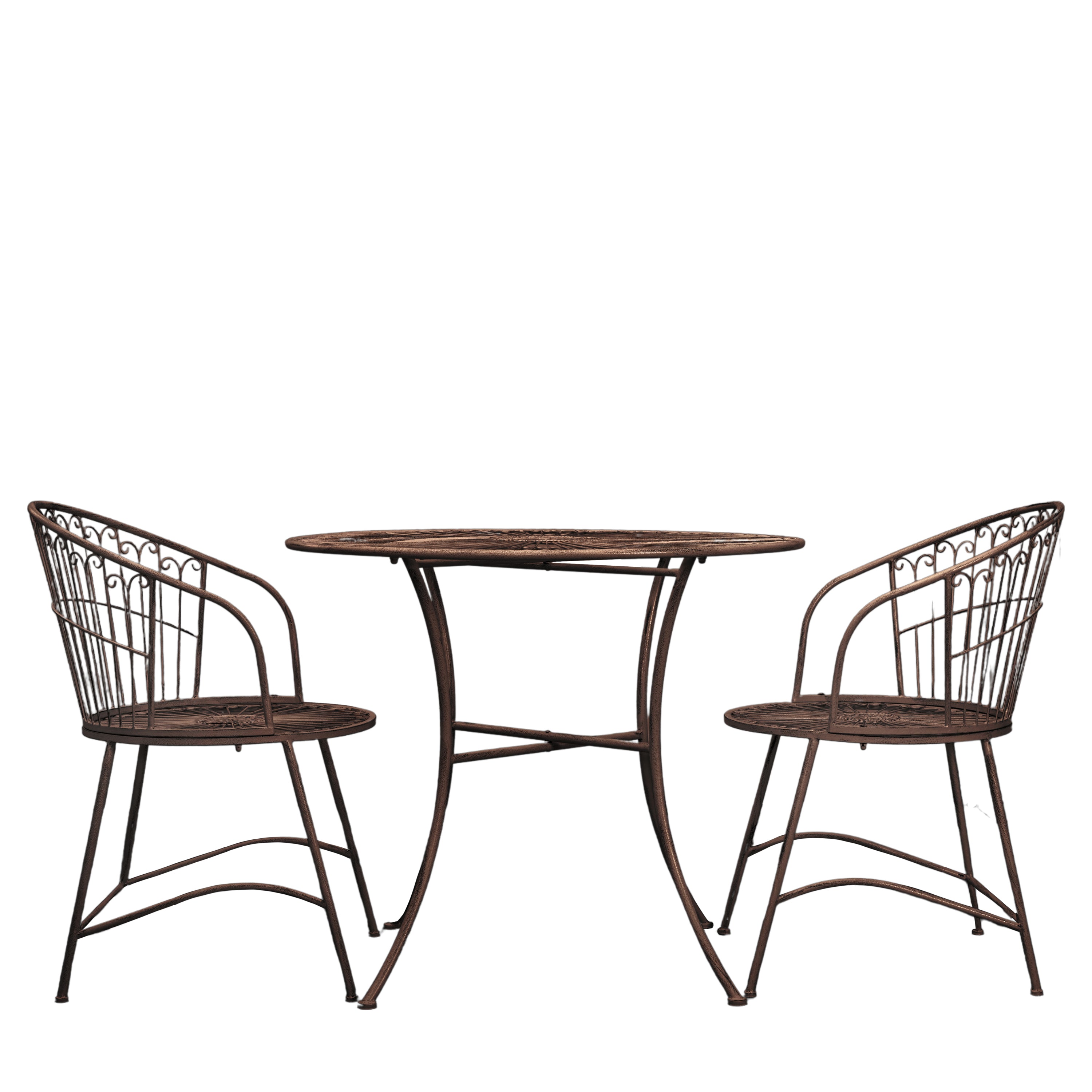Siracusa 2 Seater Bistro Set Noir - Iron | Migo Interiors