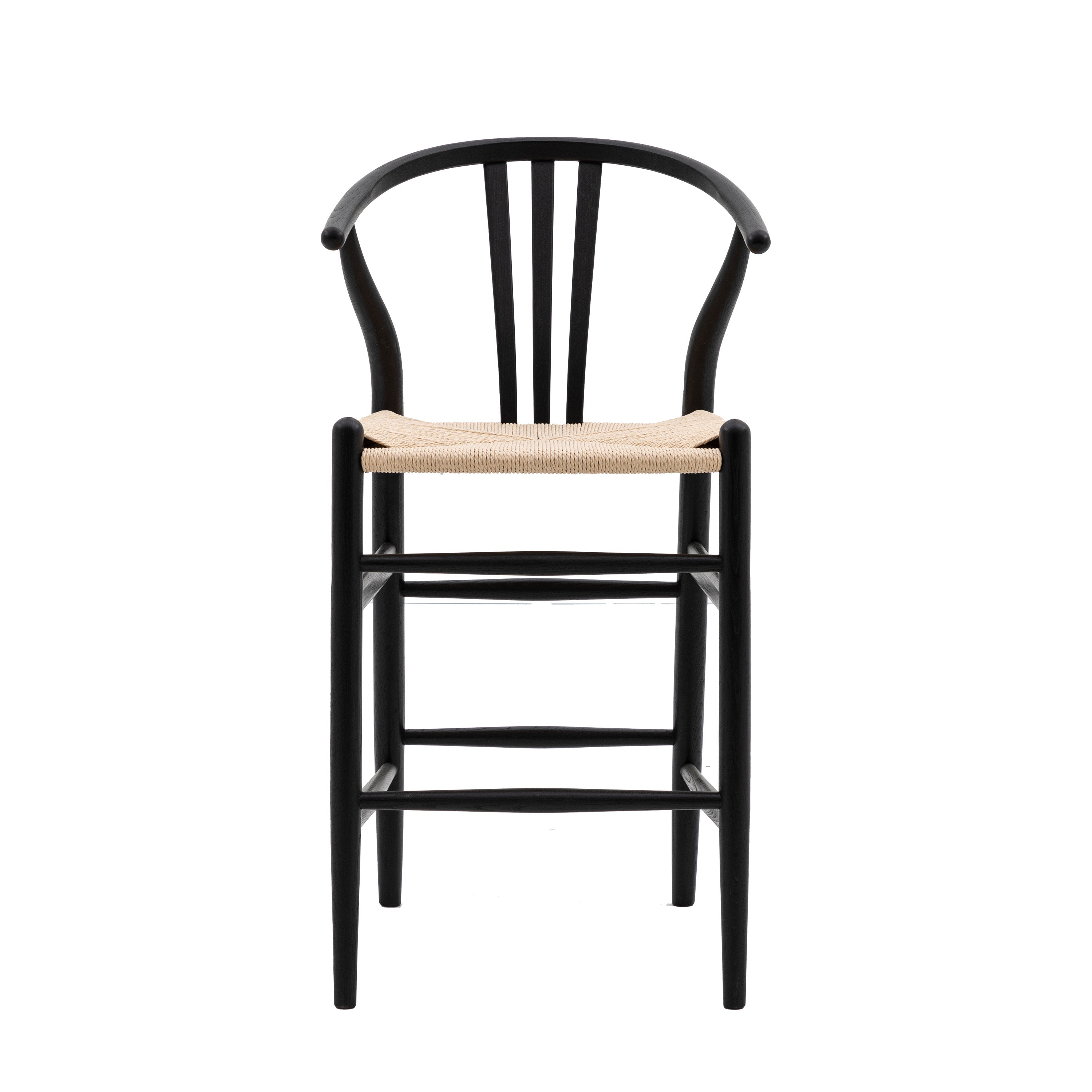 Whitney Bar Stool Black (2pk) - Elm / Kraft Paper | Migo Interiors