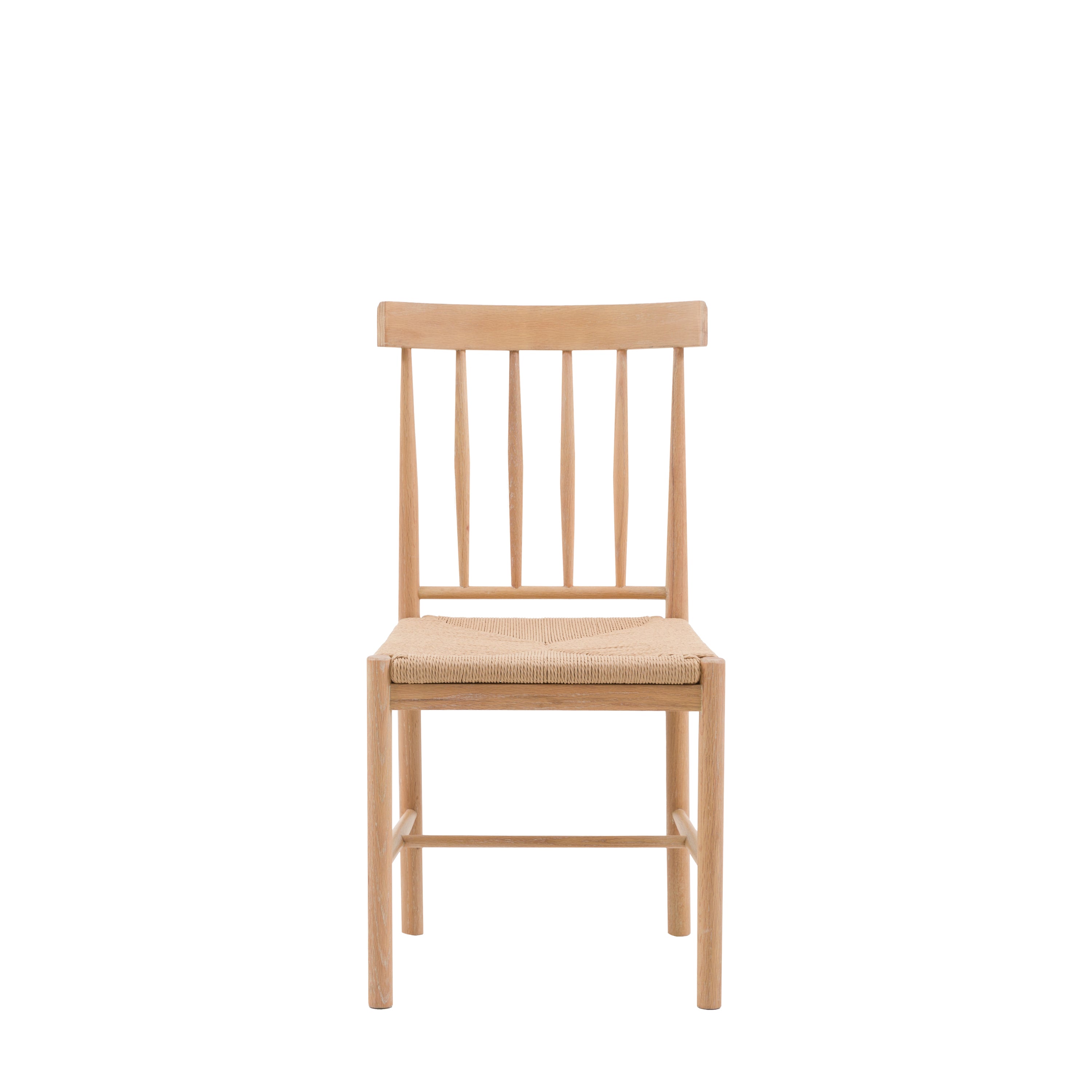 Eton Dining Chair (2pk) - Solid Oak / Rope | Migo Interiors
