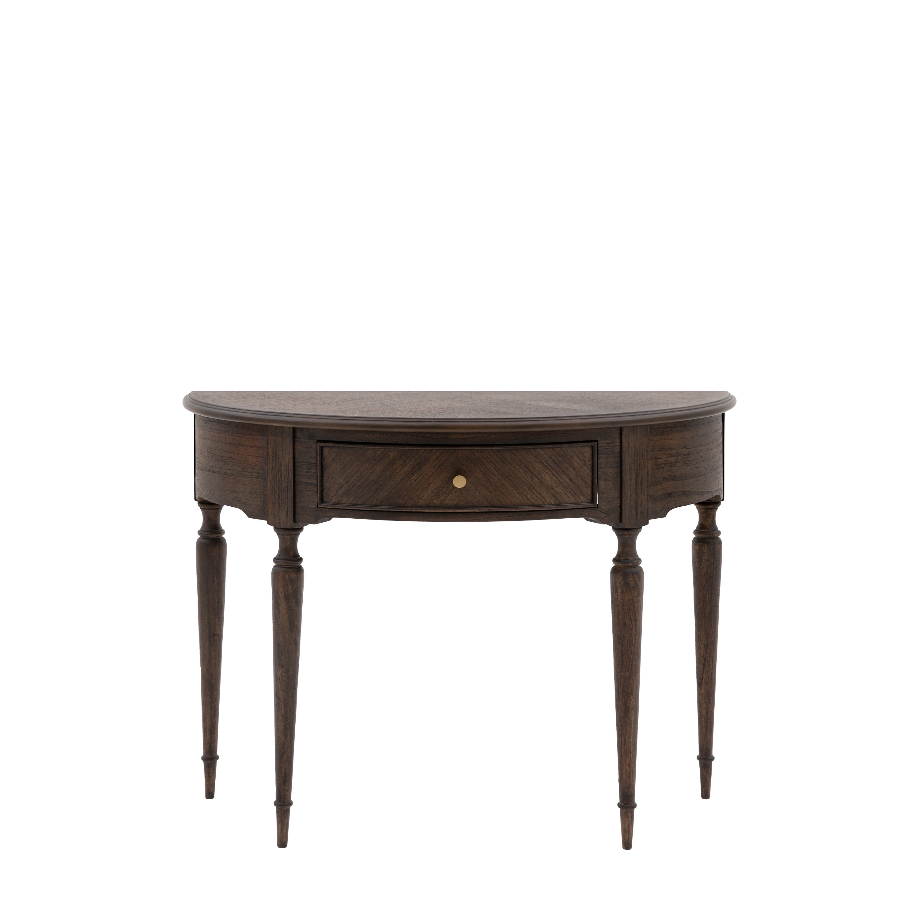 Madison Demi Lune Table - Mindi / Mindi Veneer / MDF | Migo Interiors