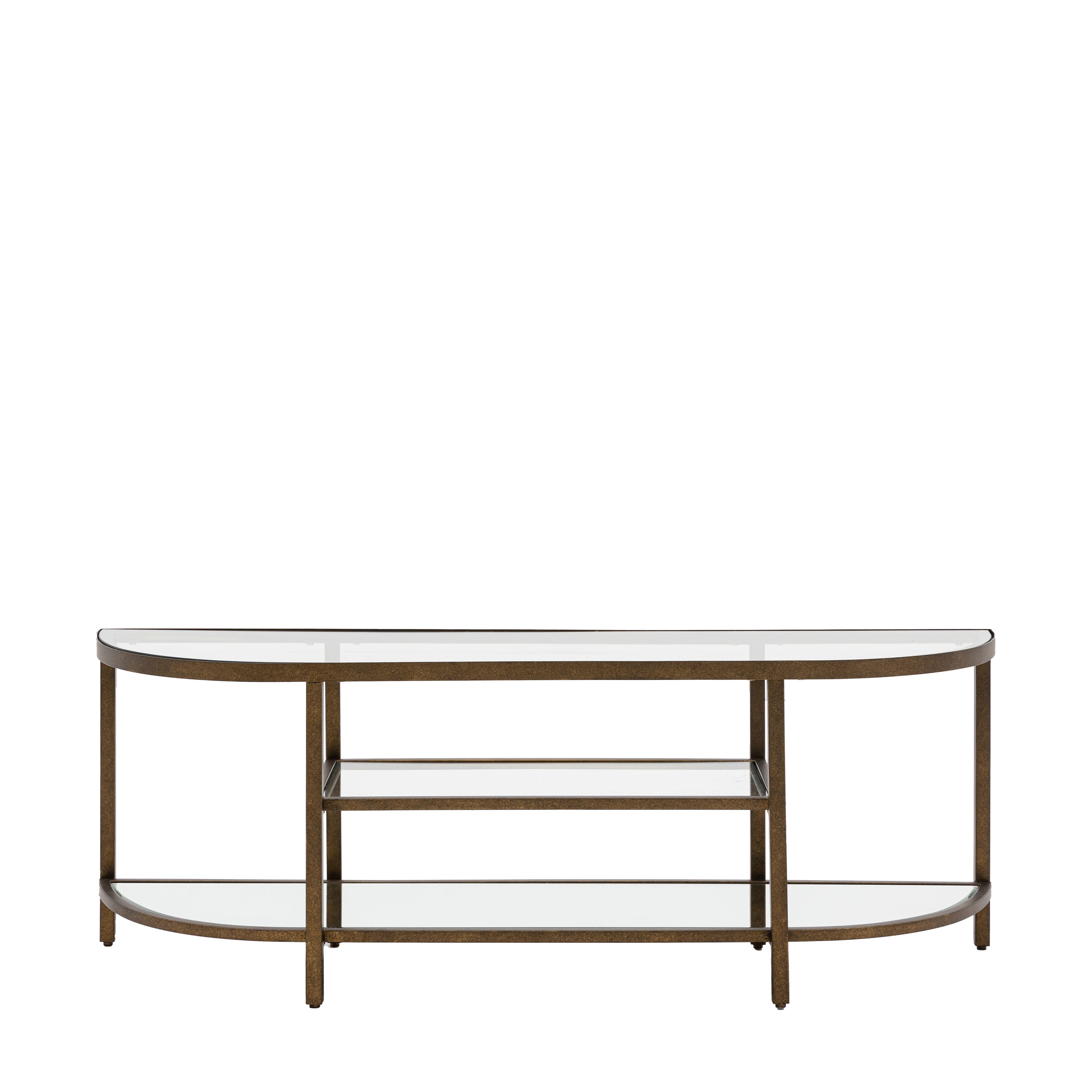 Hudson Media Unit - Metal / Glass / MDF | Migo Interiors