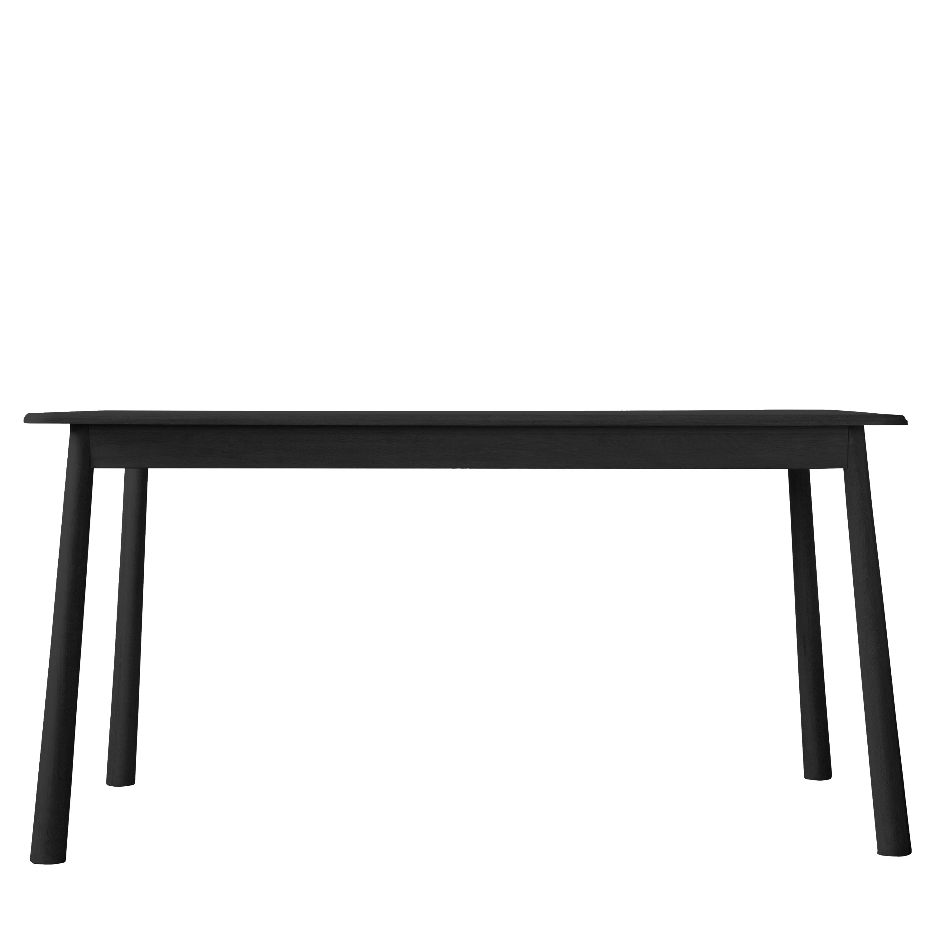 Wycombe Dining Table Black - Solid Oak / Oak Veneers | Migo Interiors