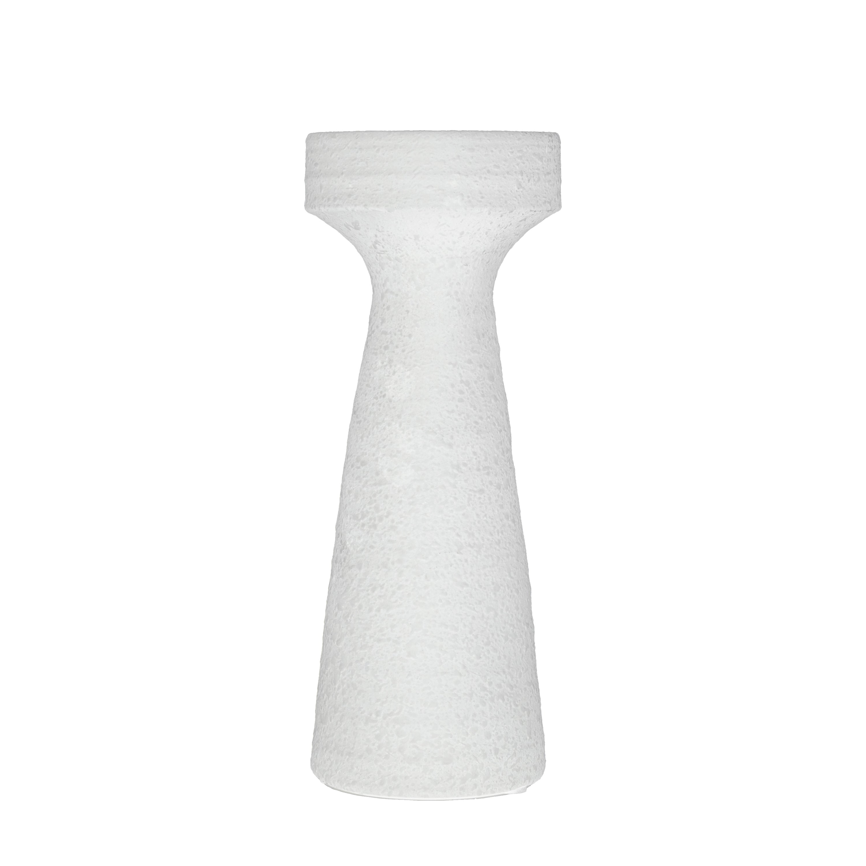 Luna Pillar Holder White - Ceramic | Migo Interiors