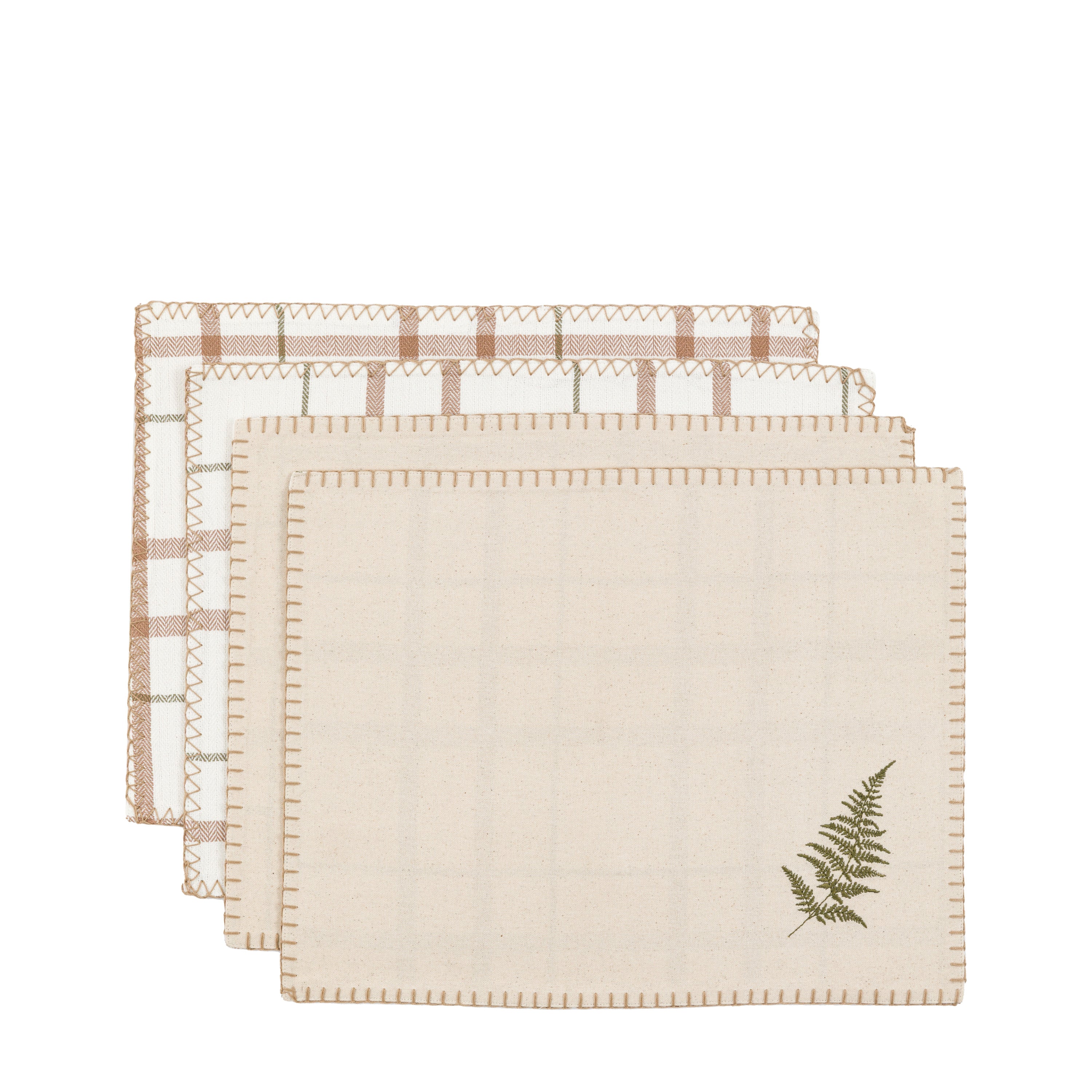 Woodland Festive Stripe Placement (4pk)