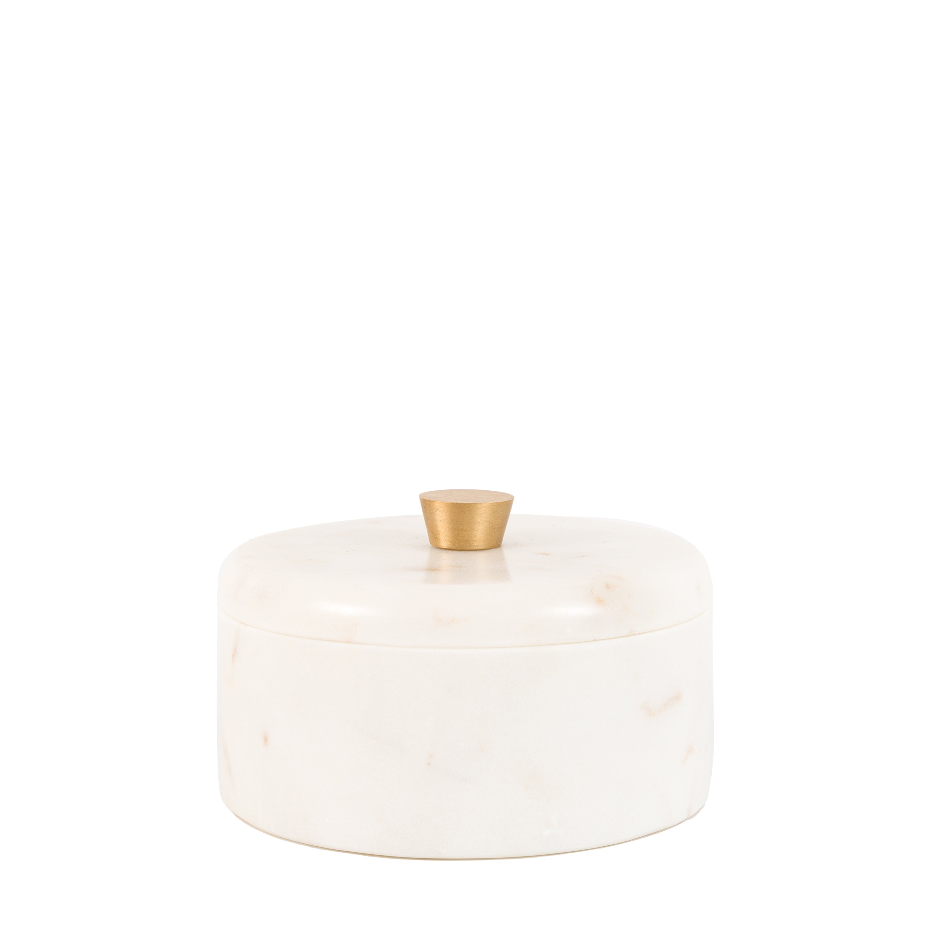 Veta Marble Rounded Box White