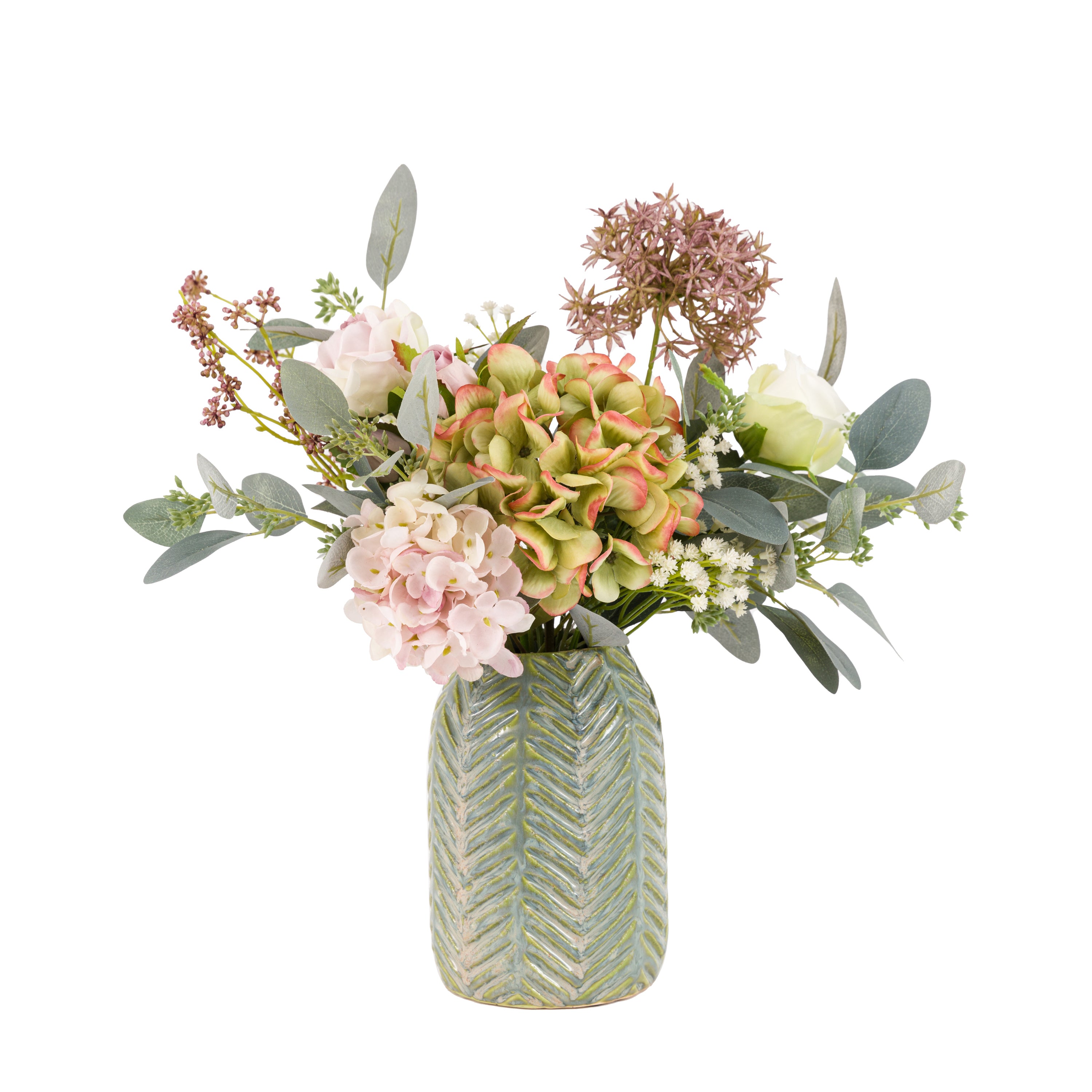 Hydrangea Ceramic Arrangement