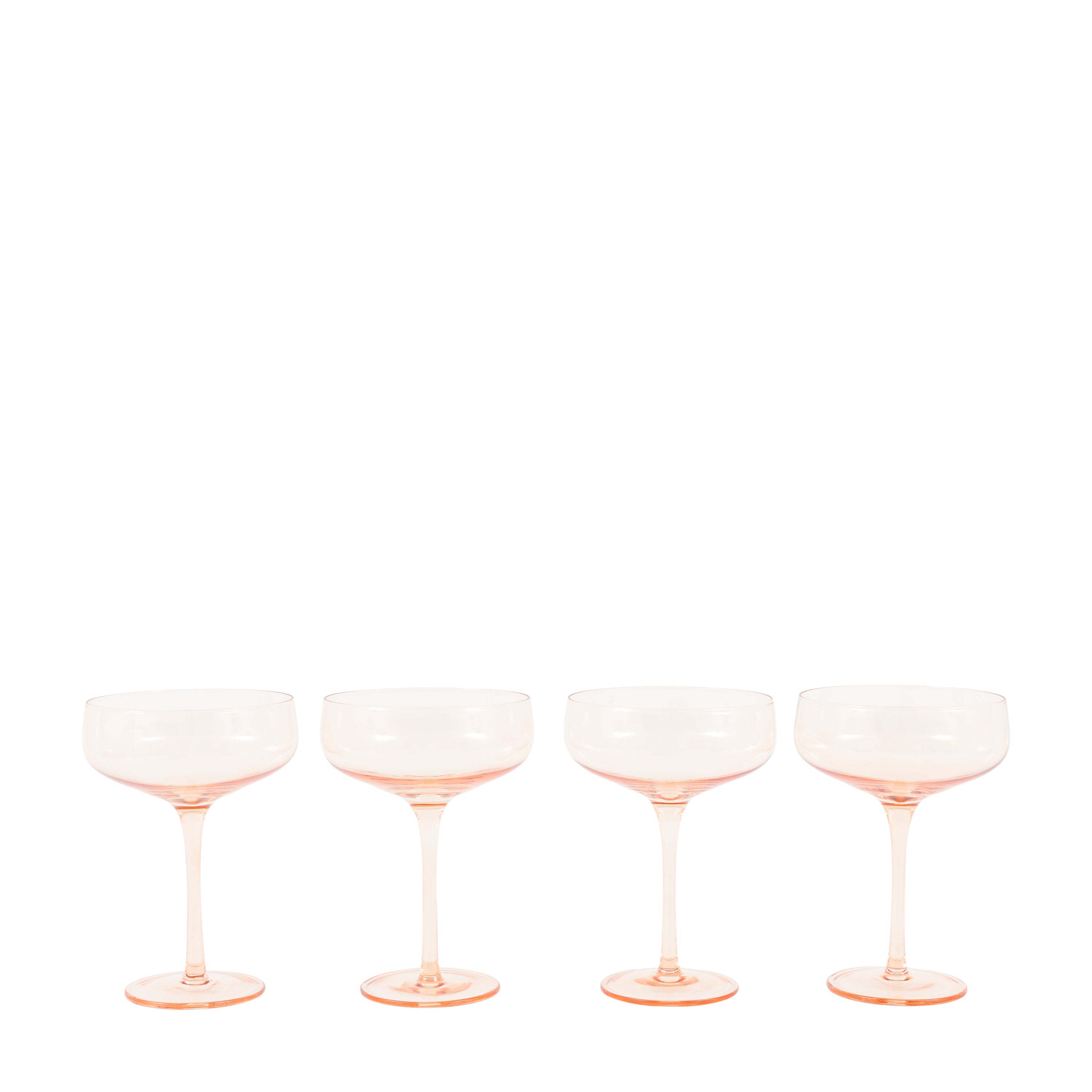 Coupe Glass Amber (4pk)