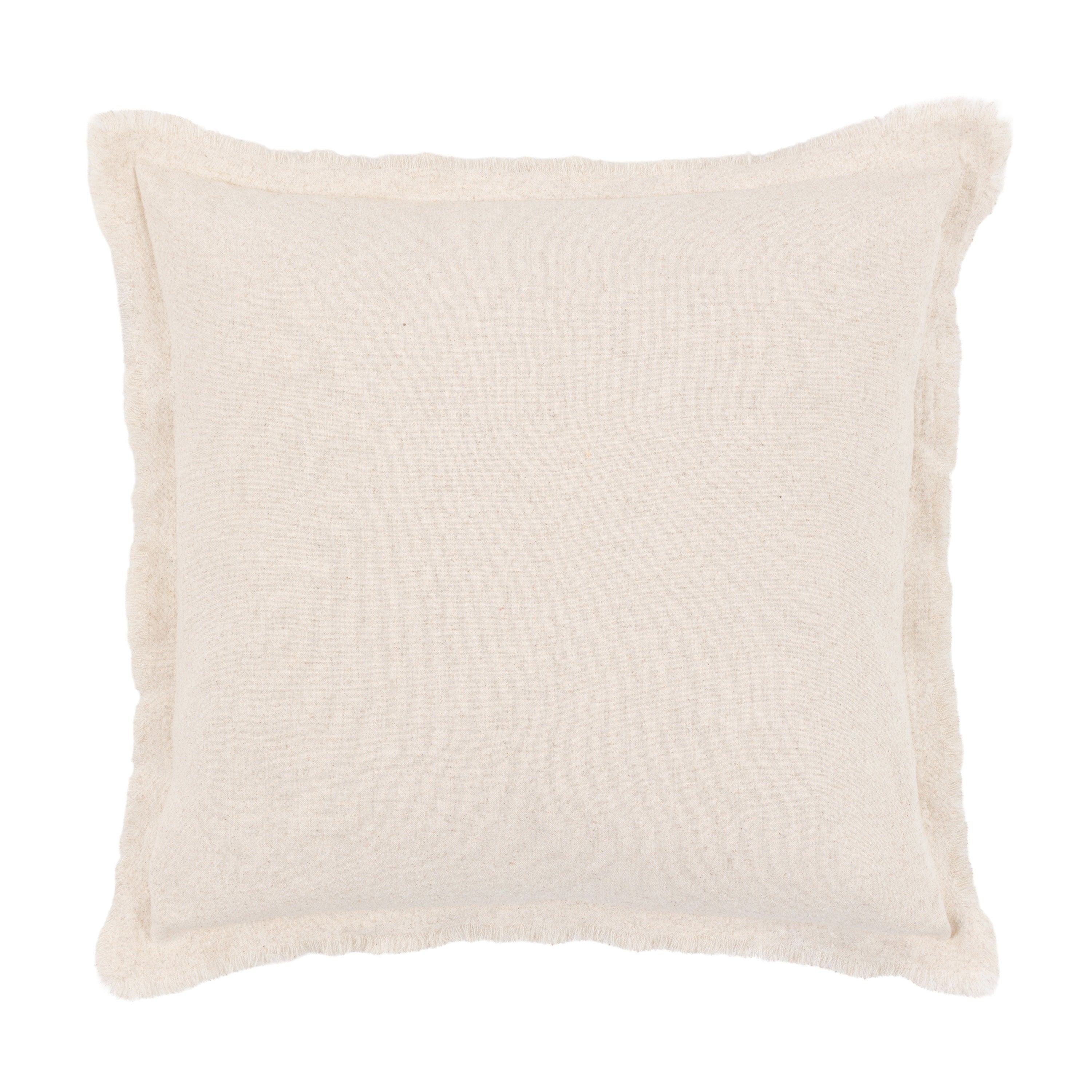 Linen Look Cushion Cream 2pk