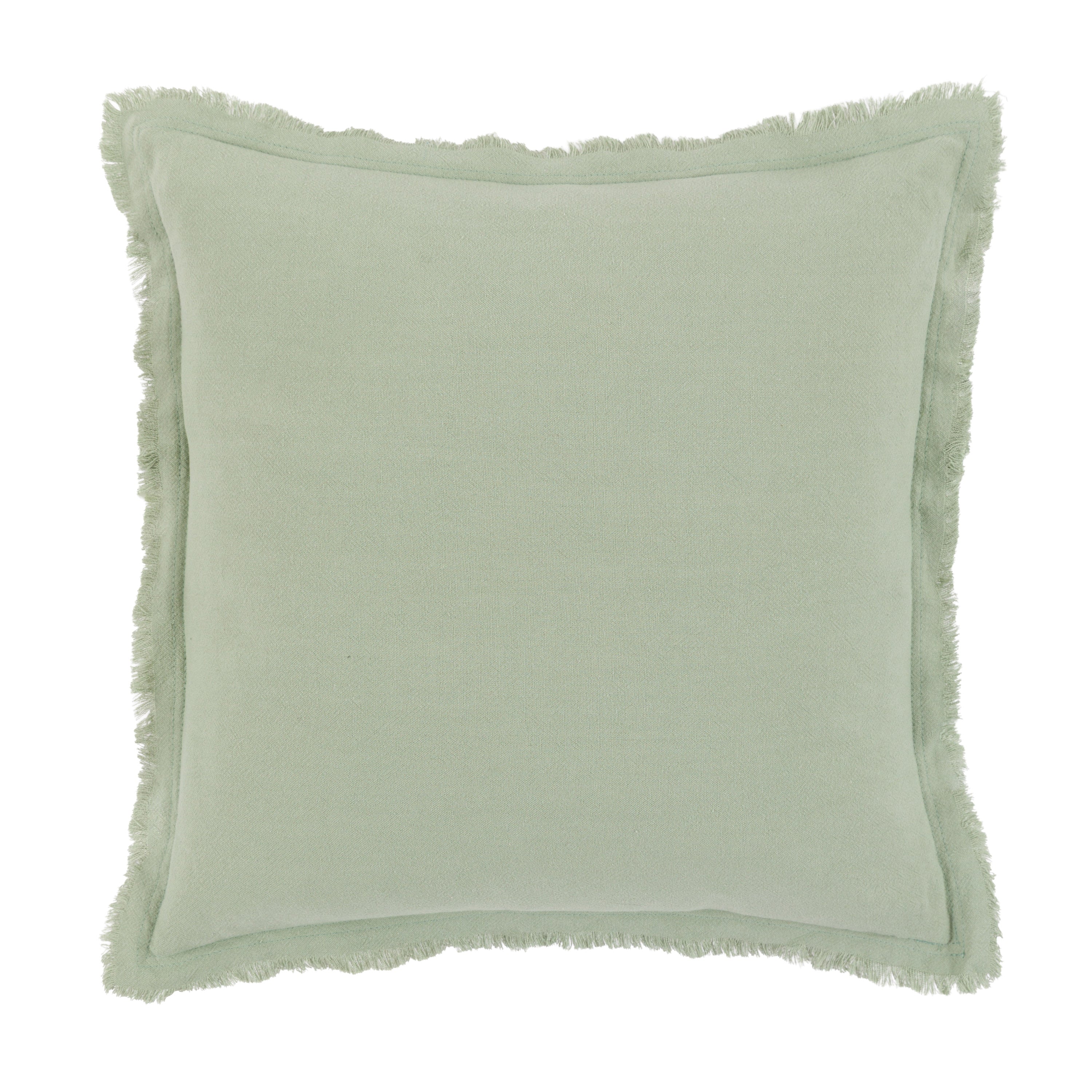 Linen Look Cushion Sage 2pk