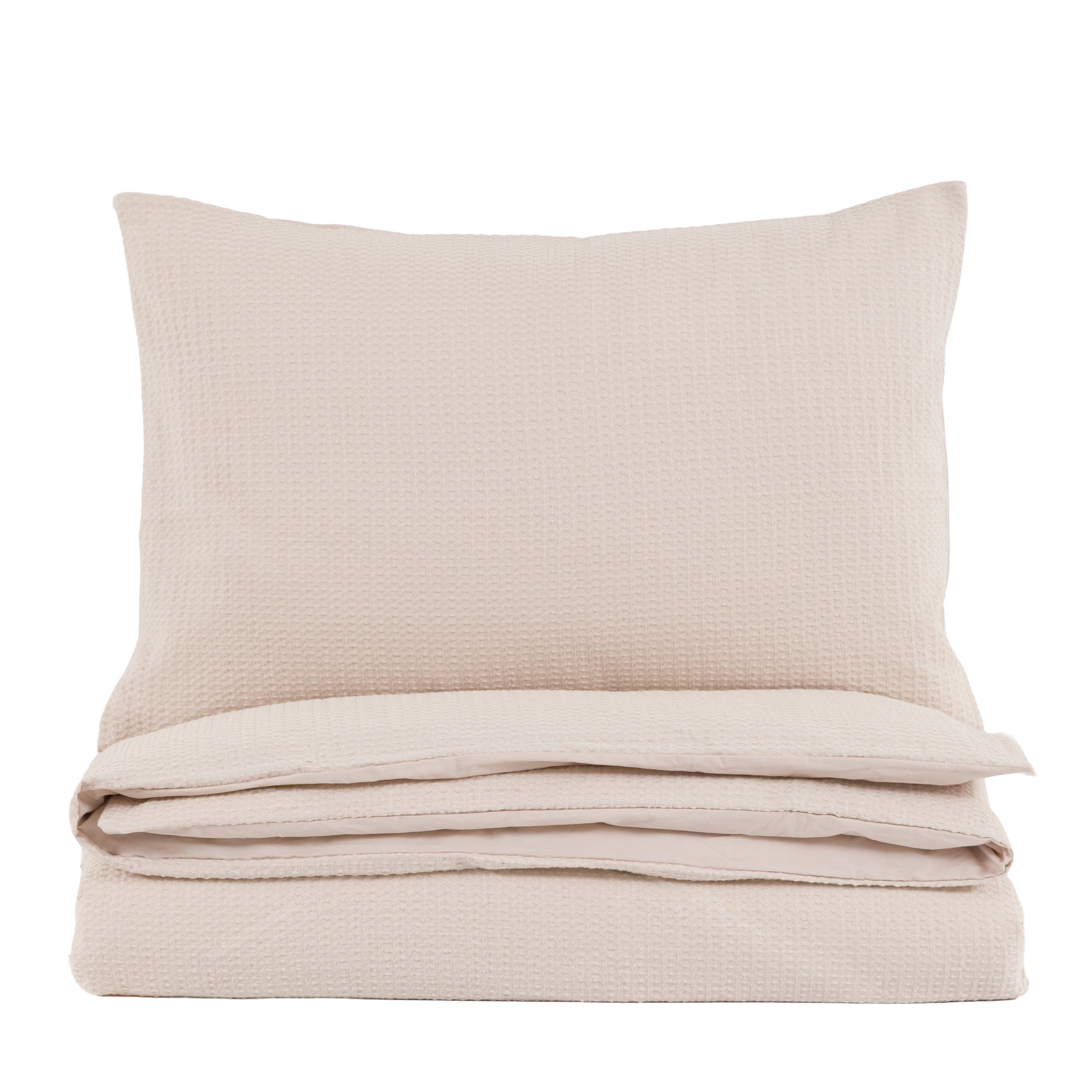 Mira Jacquard Quilt Cover Set Taupe King