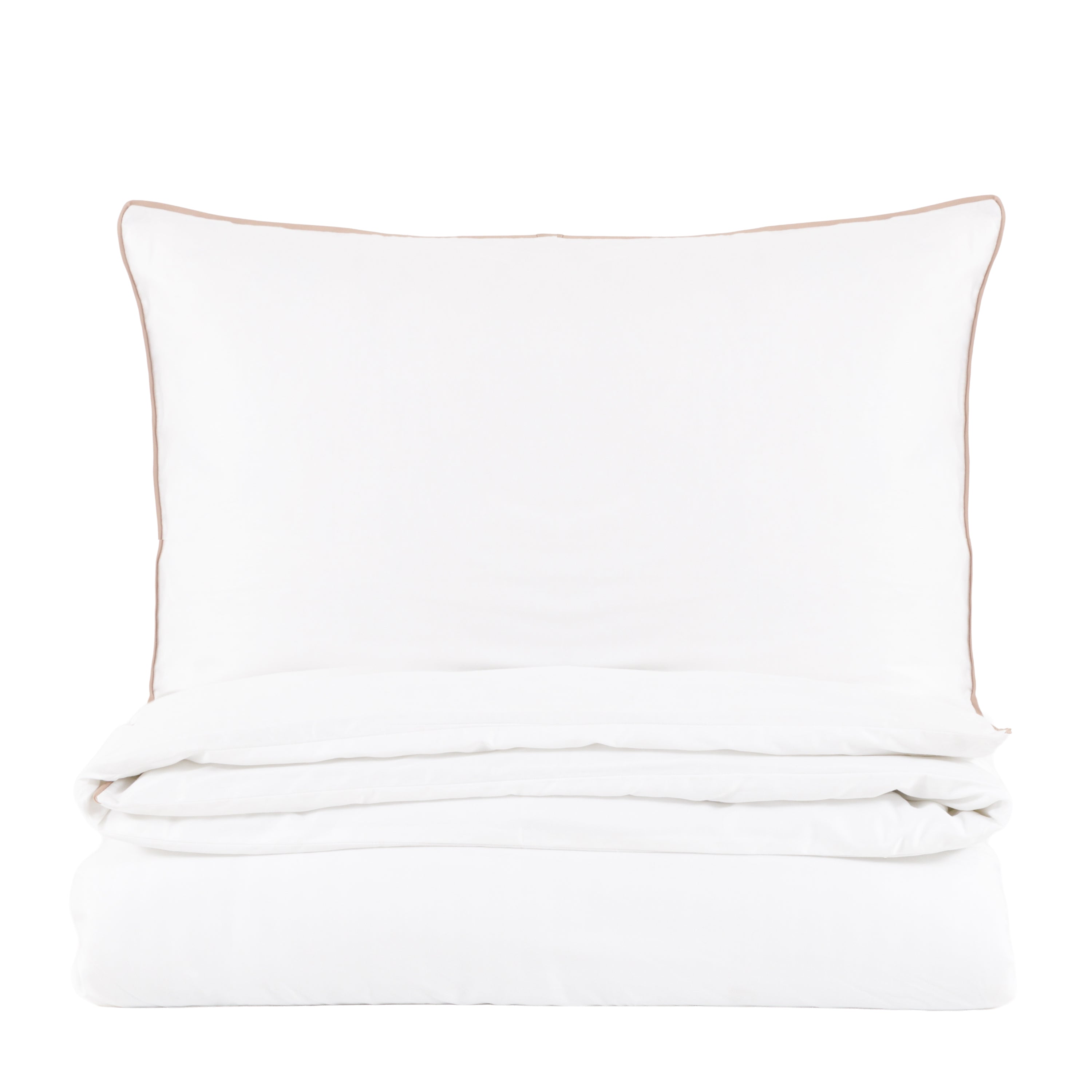 Egyptian Cotton Piped Duvet Cover Set Super King