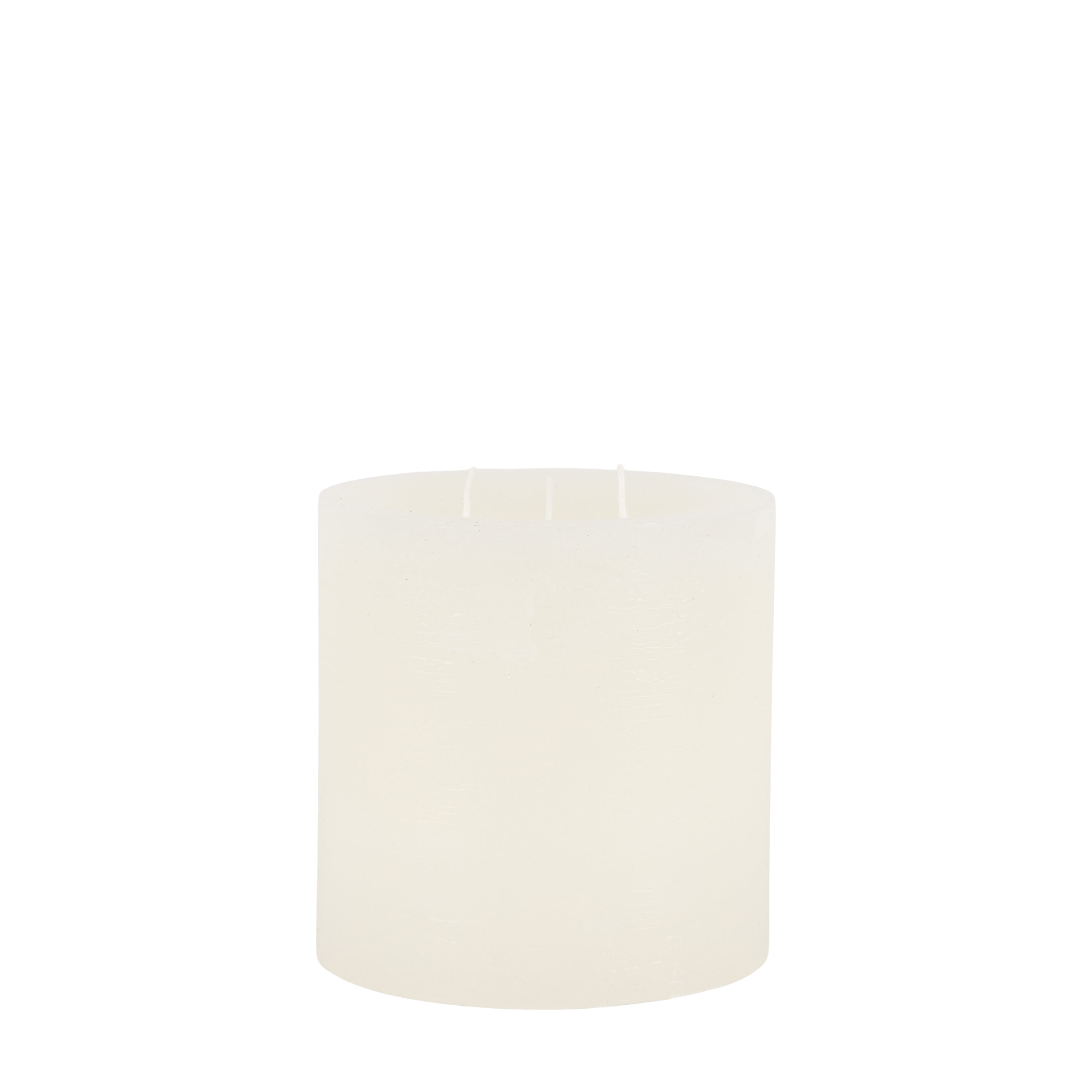Pillar Candle Rustic White