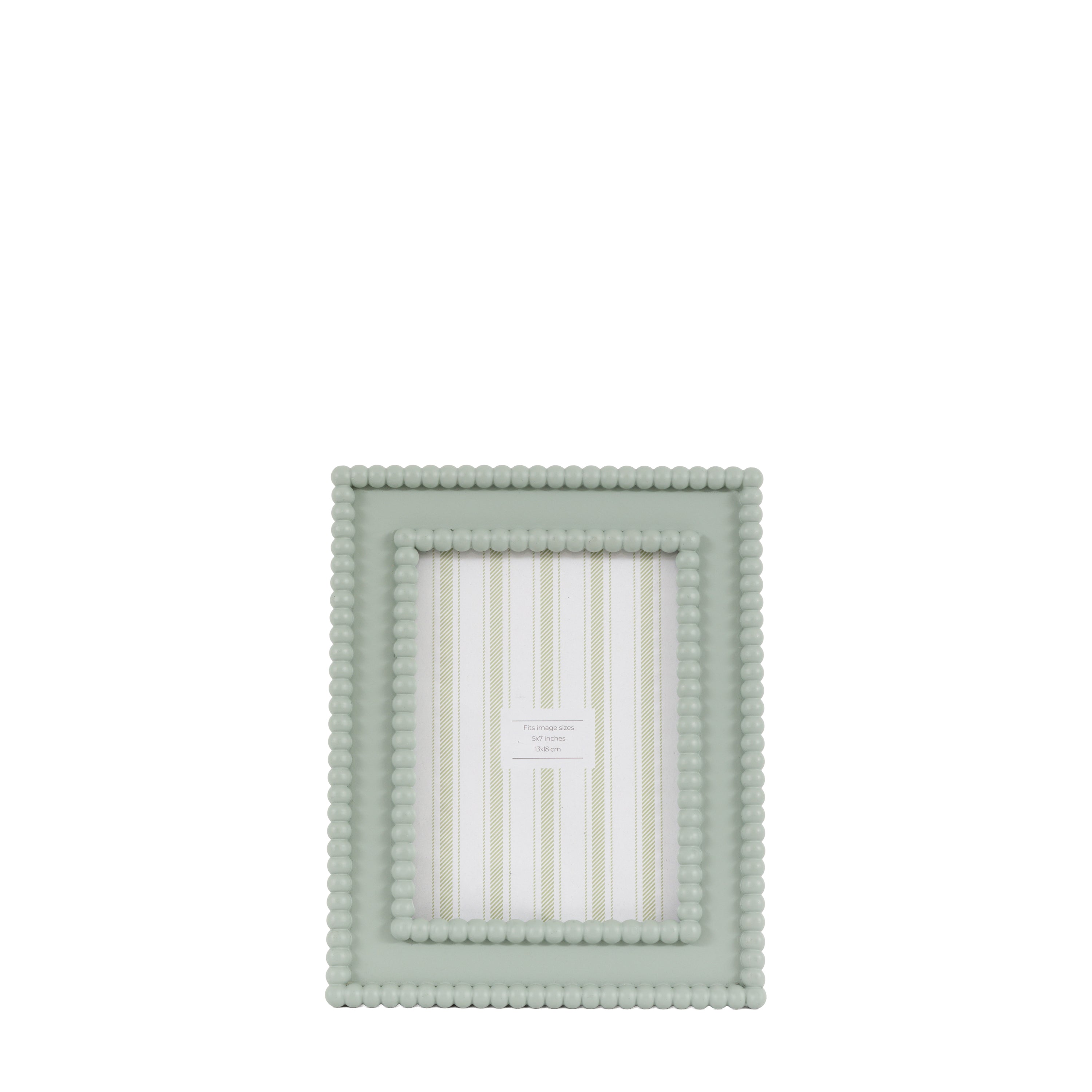 Cove Beaded Photo Frame in Sage