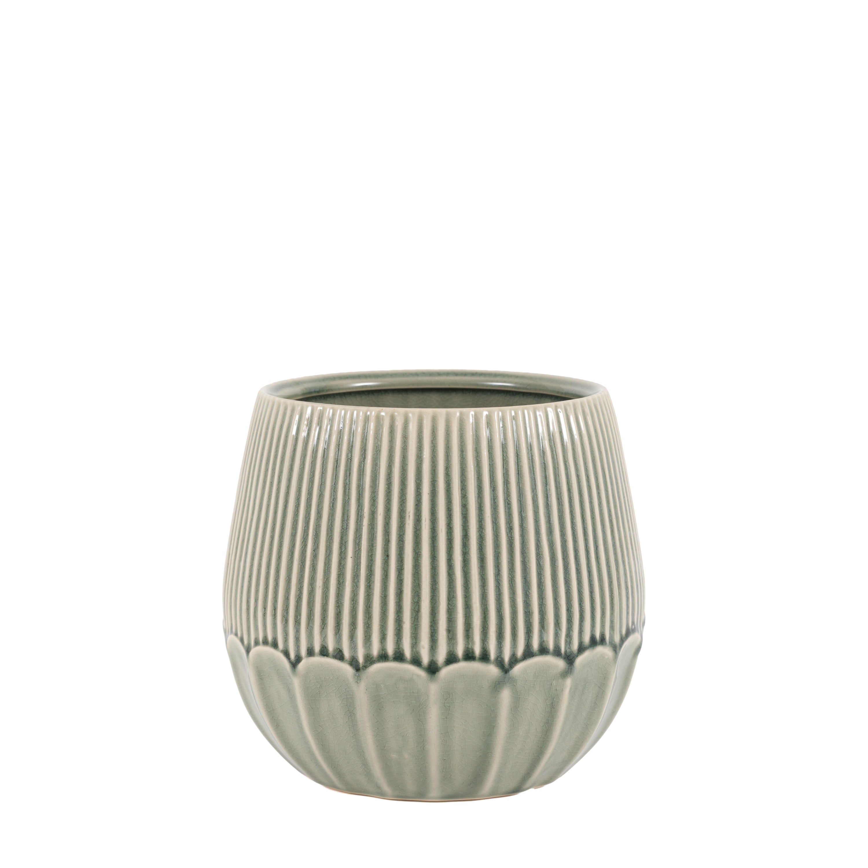 Elia Ceramic Planter Green