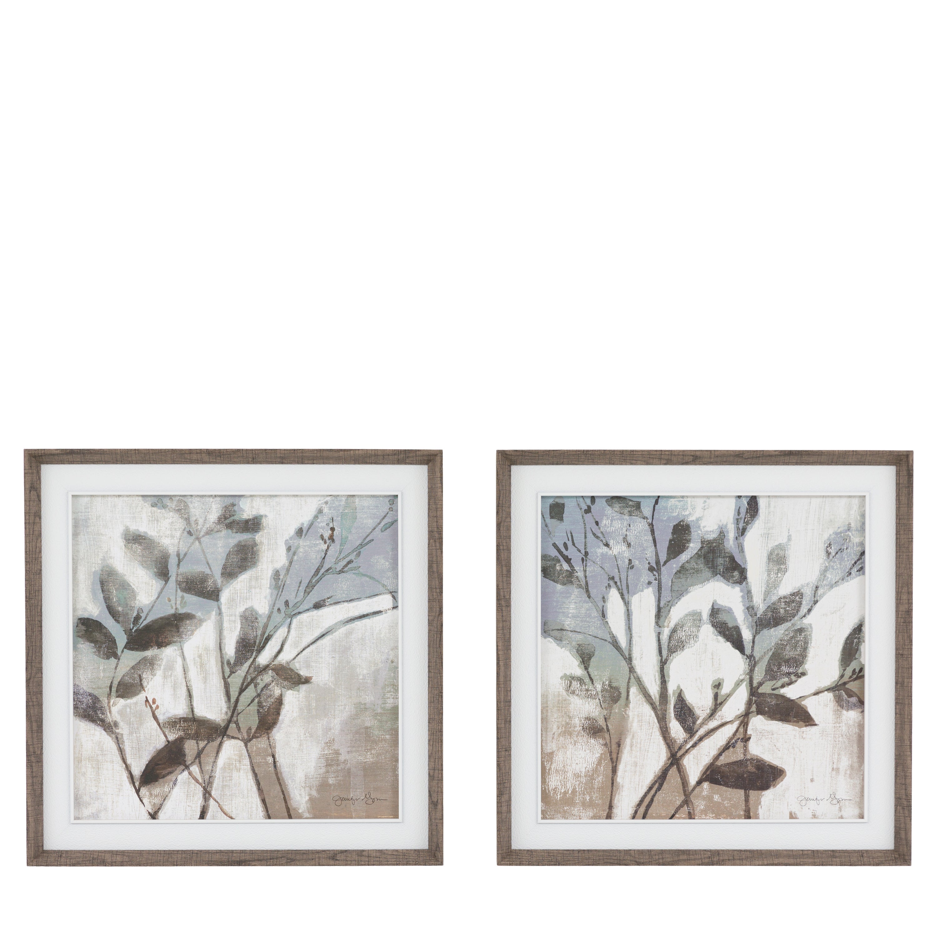 Foliage & Form Framed Canvas Set of 2