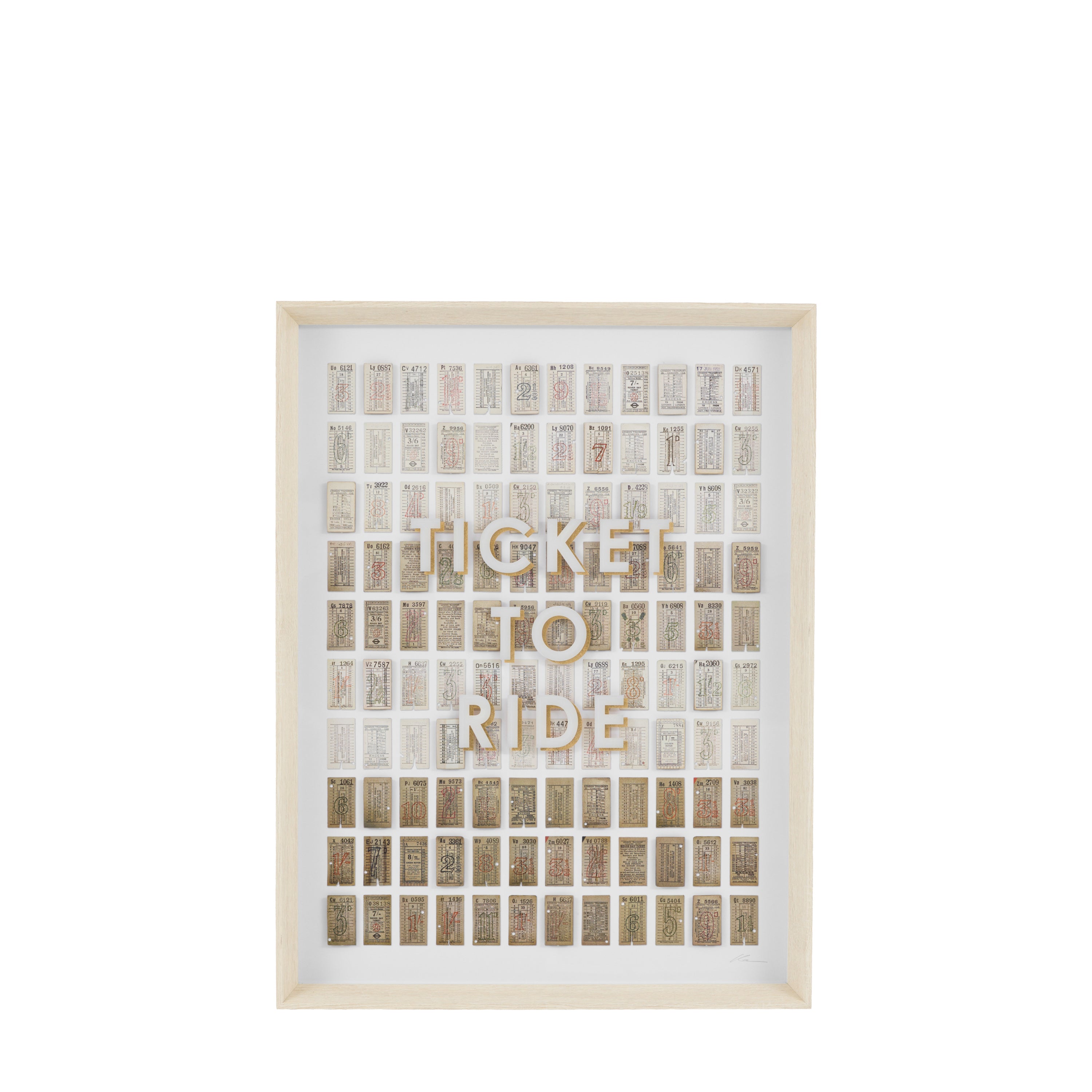Ticket to Ride Framed Art