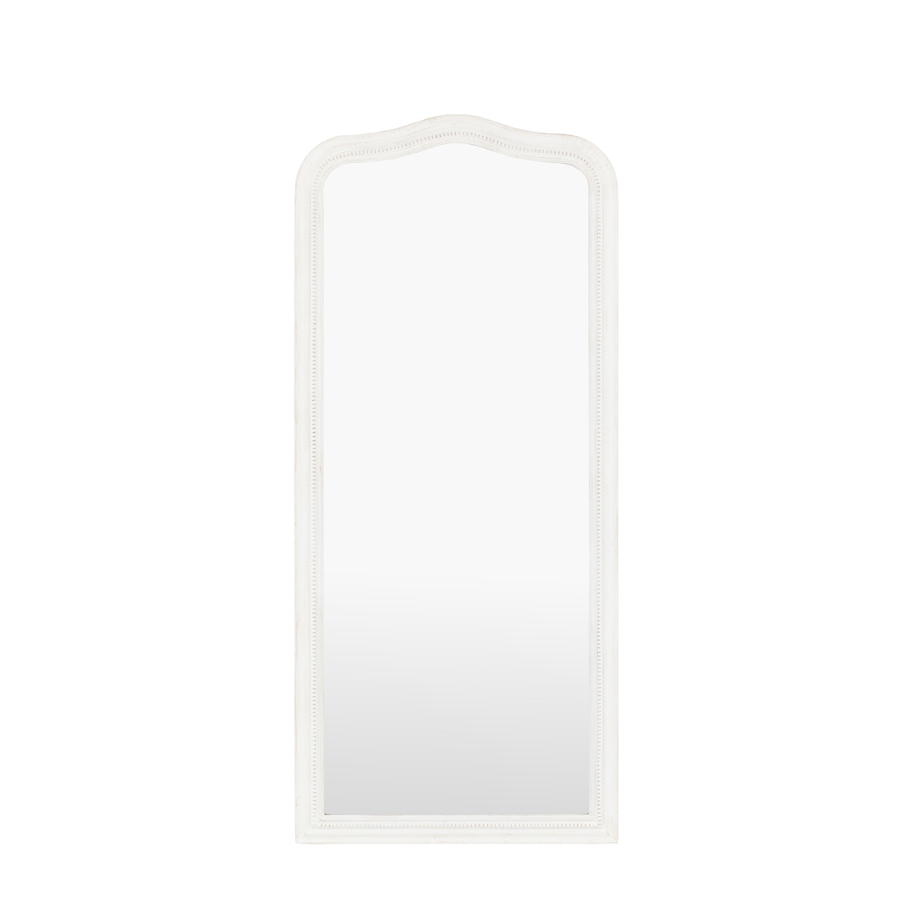 Shoreline Arch Leaner Mirror White