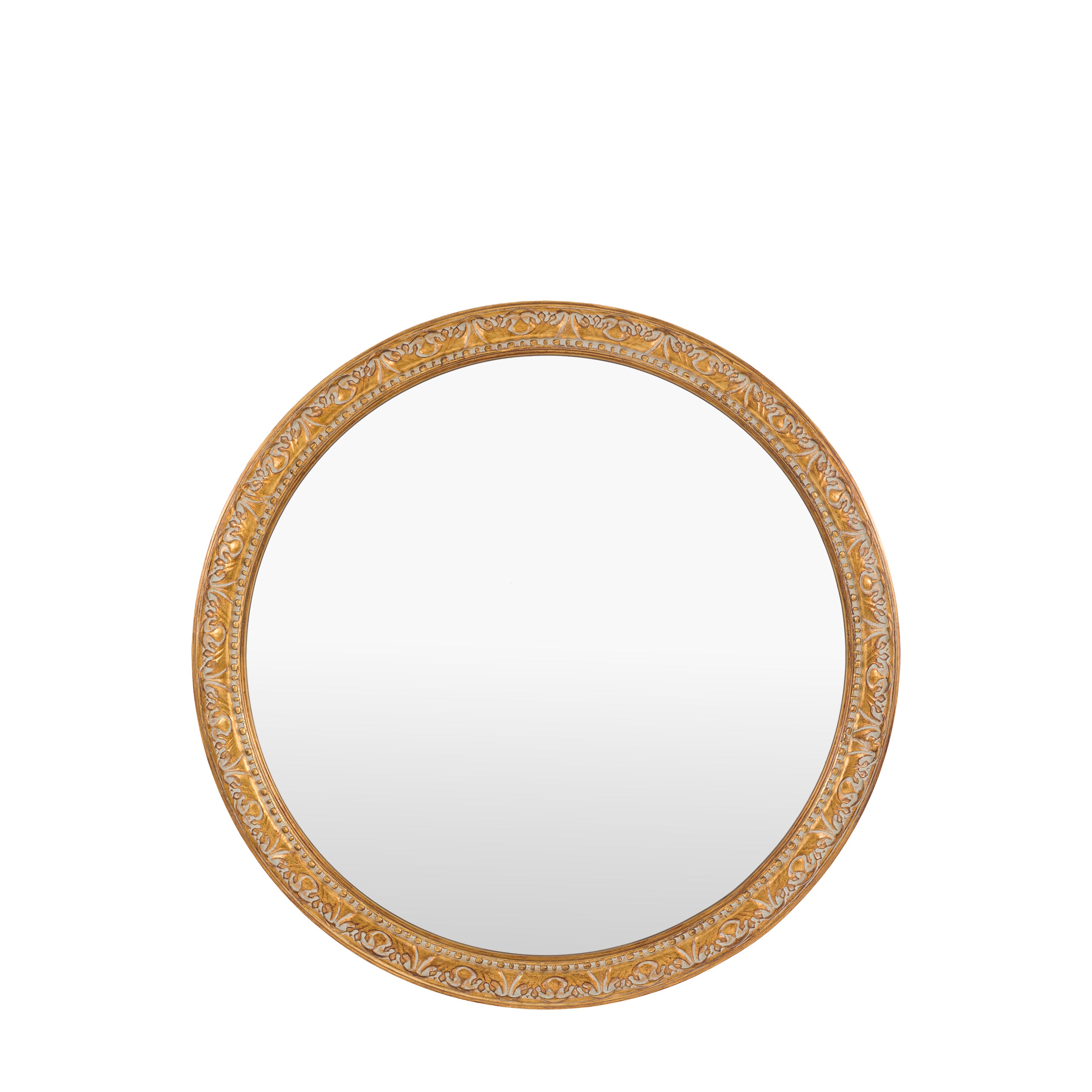Romana Round Mirror Gold