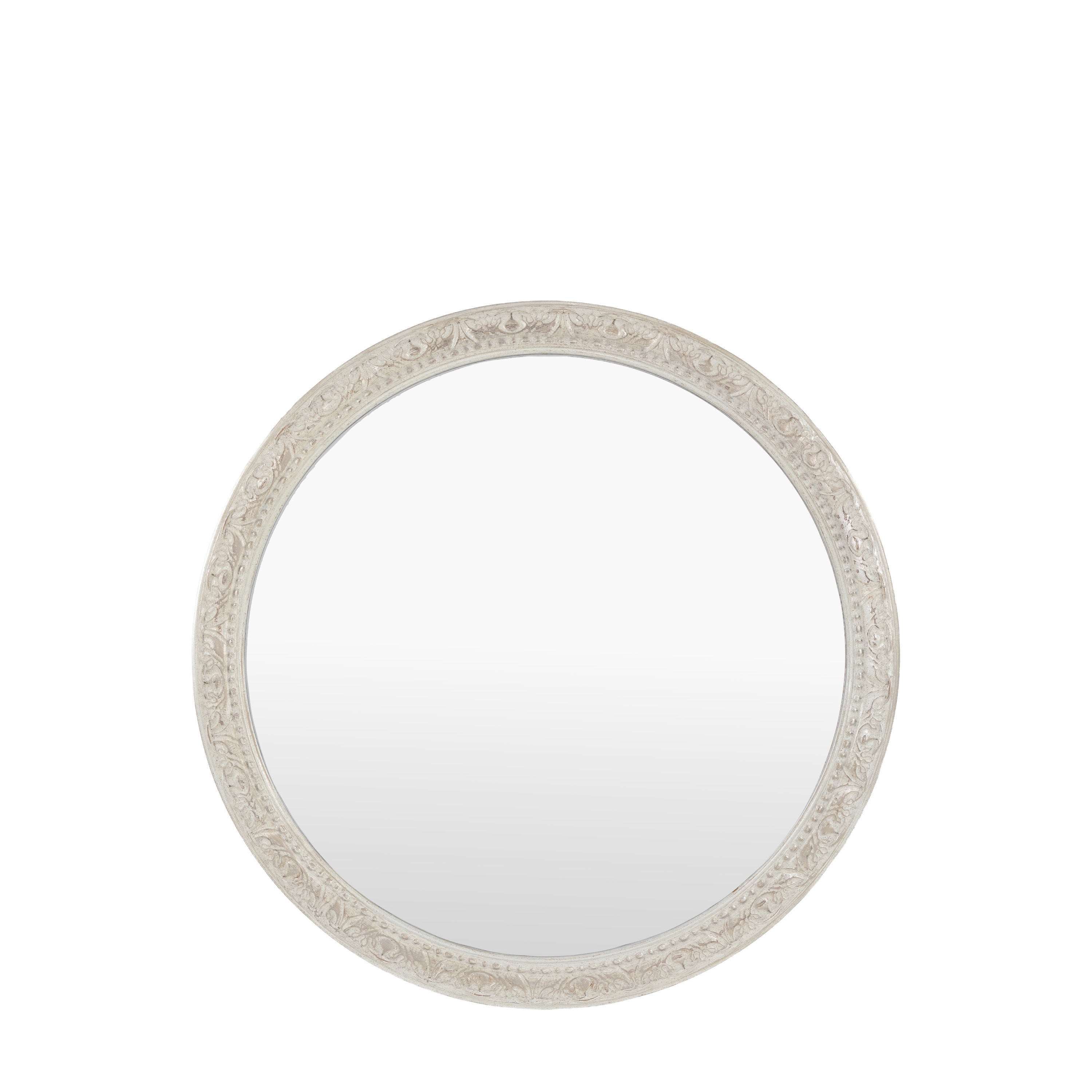 Romana Round Mirror Grey