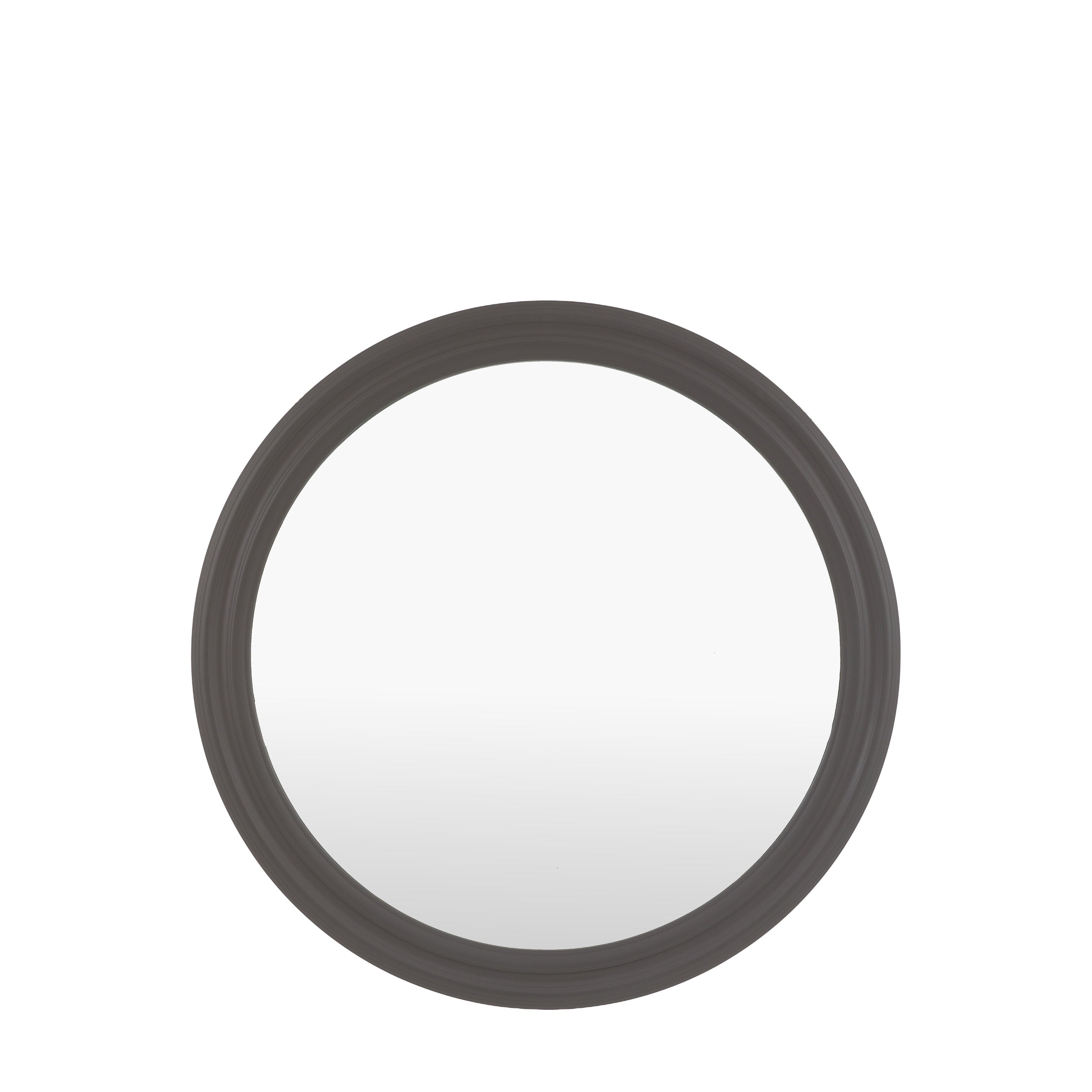Suffolk Round Mirror Charcoal