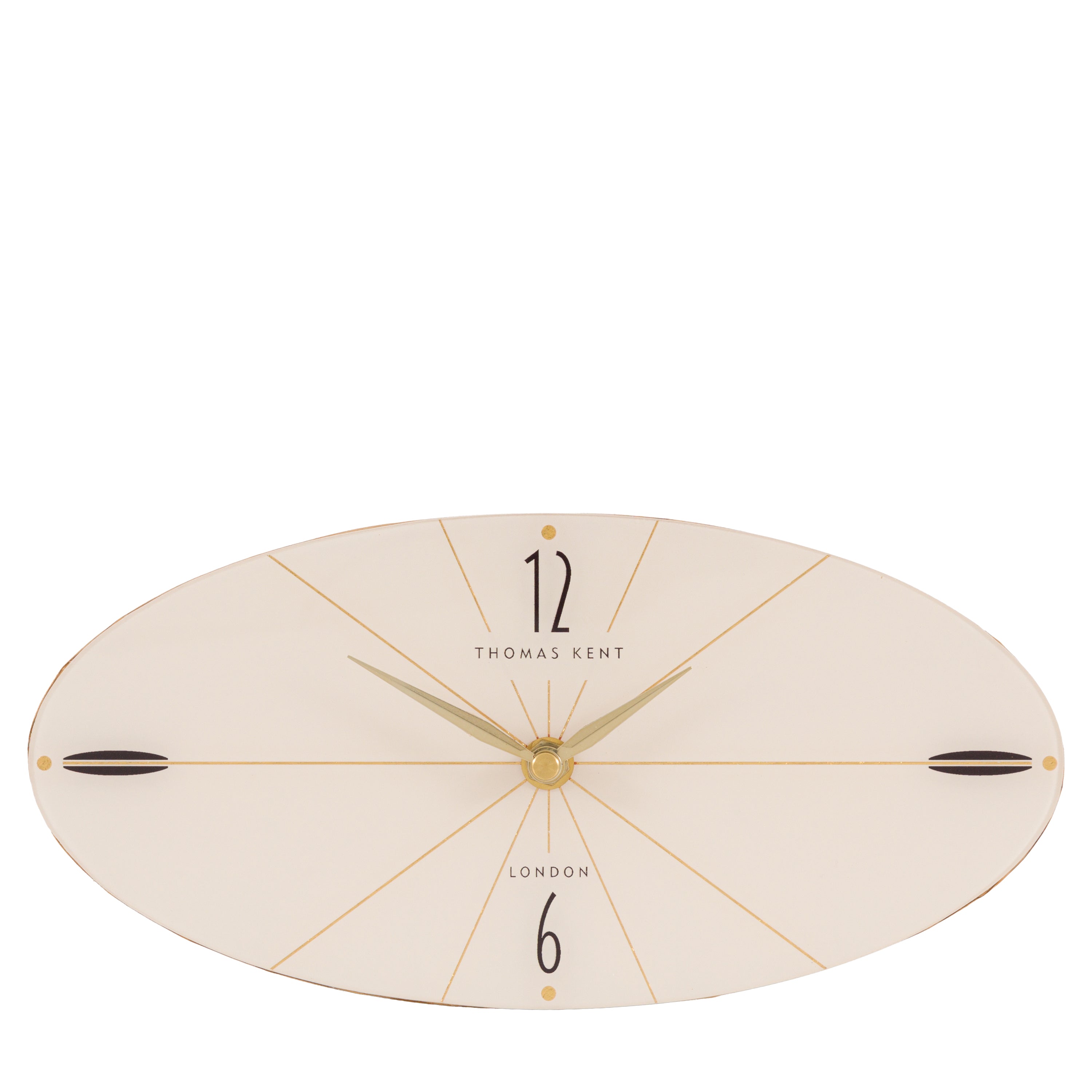 Greenwich Mantel Clock Oak Stripe