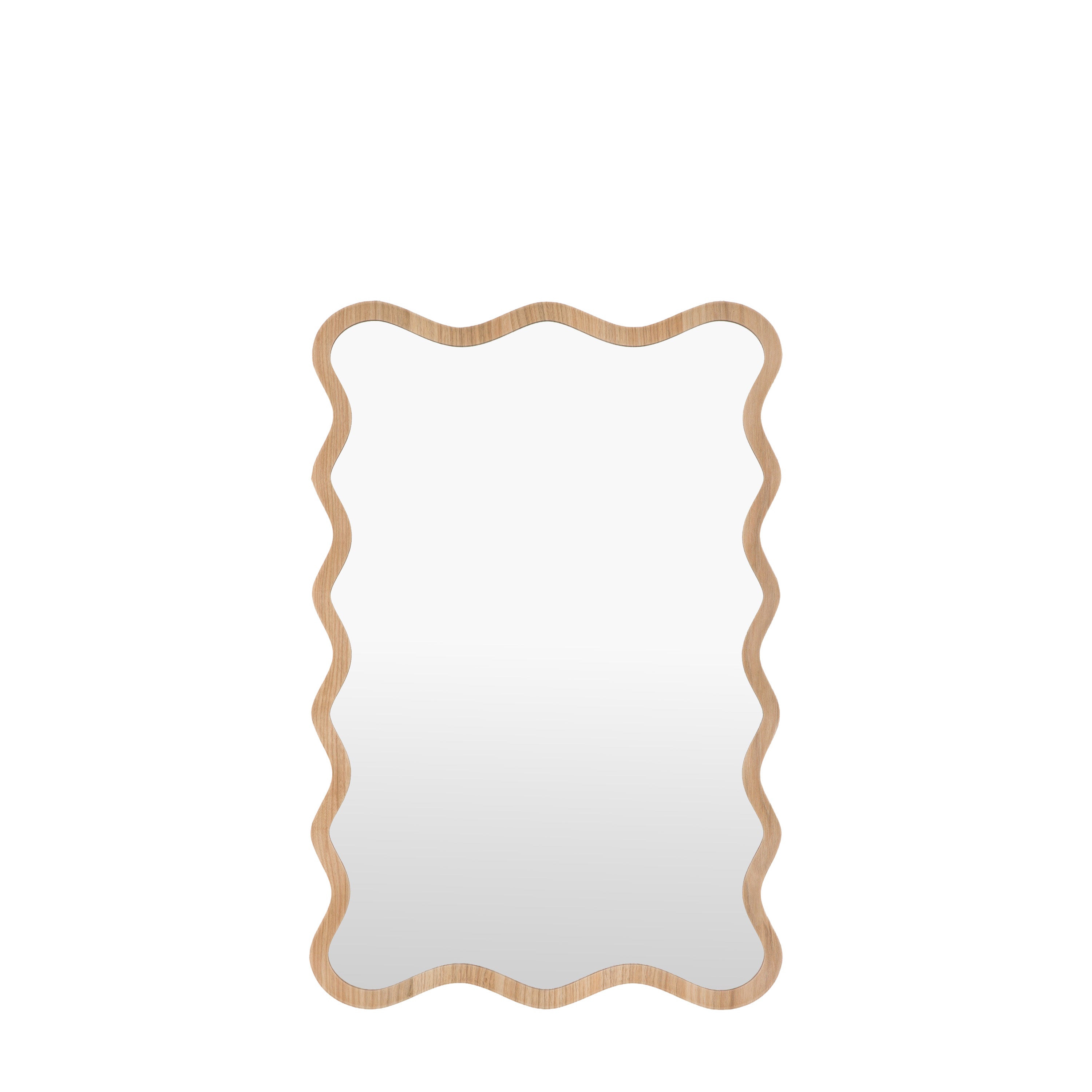 Wiggle Mirror Oak