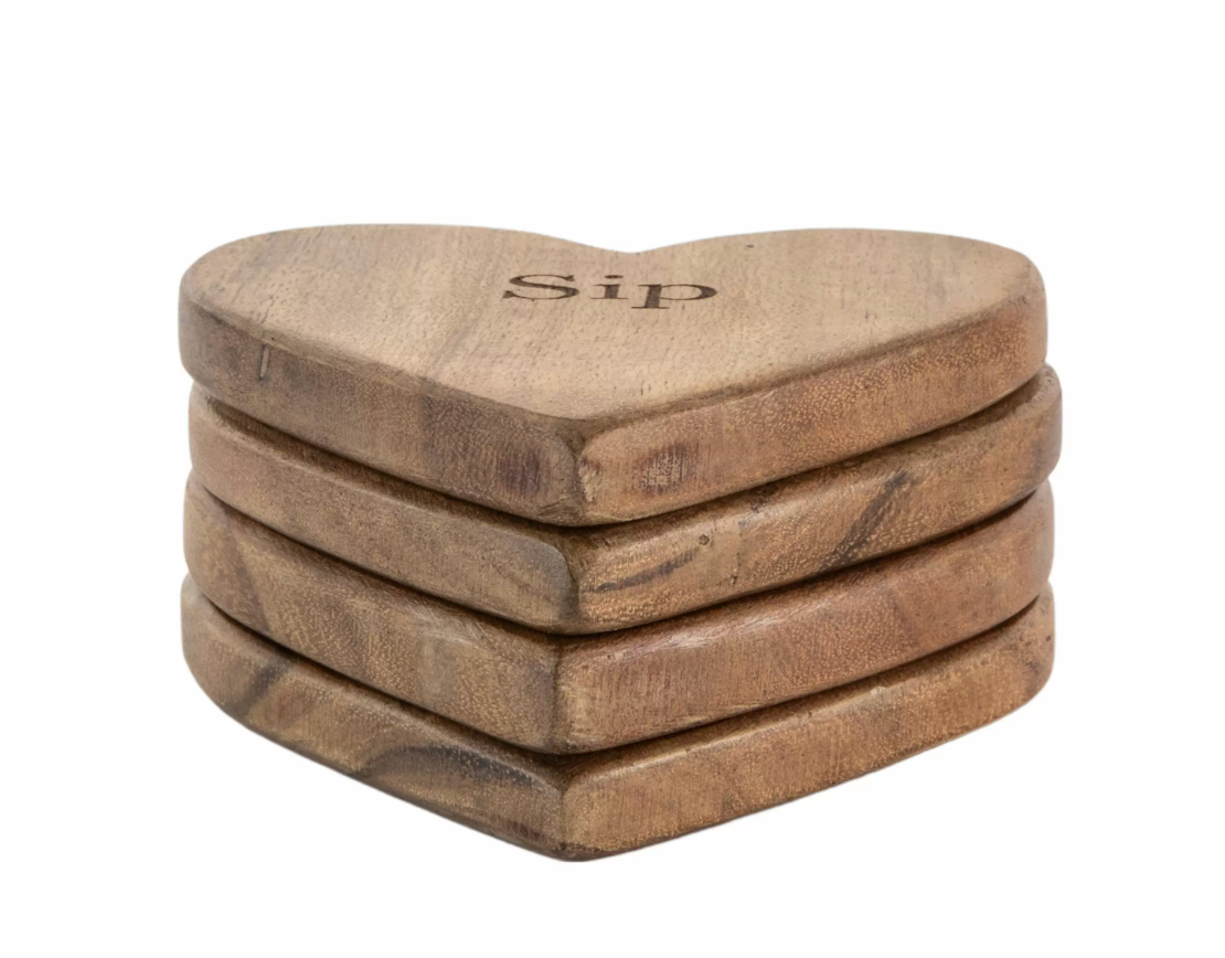 Caterina Heart Coasters (Set of 4)
