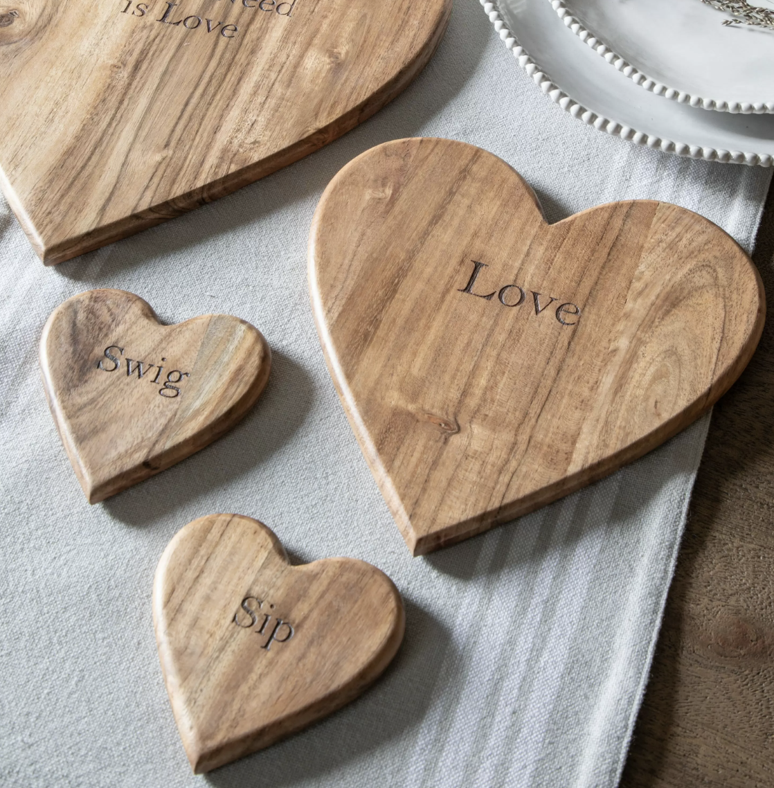 Caterina Heart Coasters (Set of 4)
